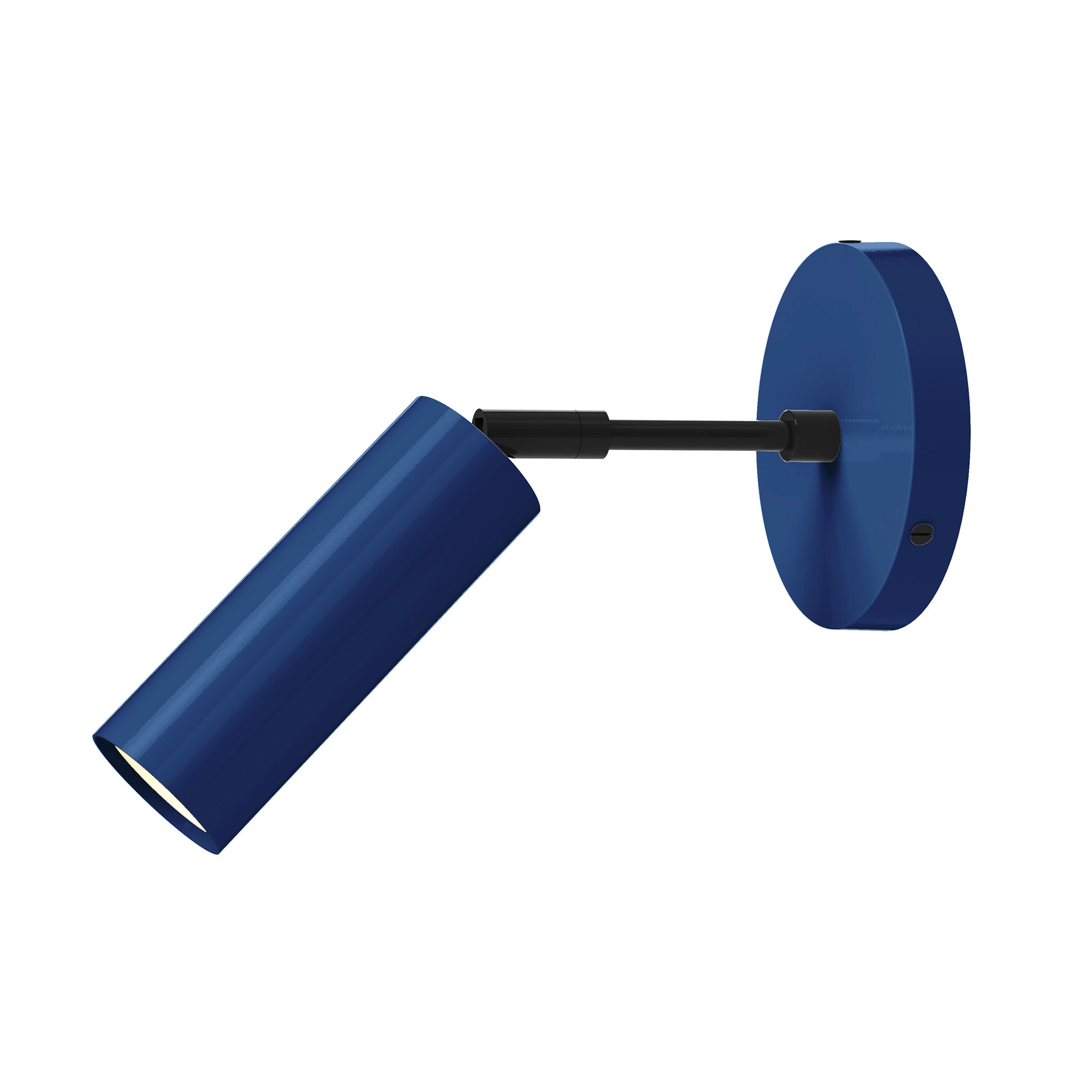 black cobalt color reader sconce - 3" arm dutton brown lighting