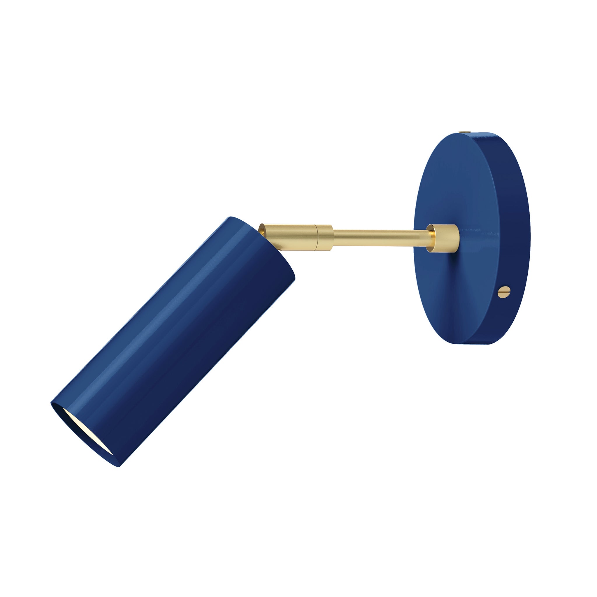 brass cobalt color reader sconce - 3" arm dutton brown lighting