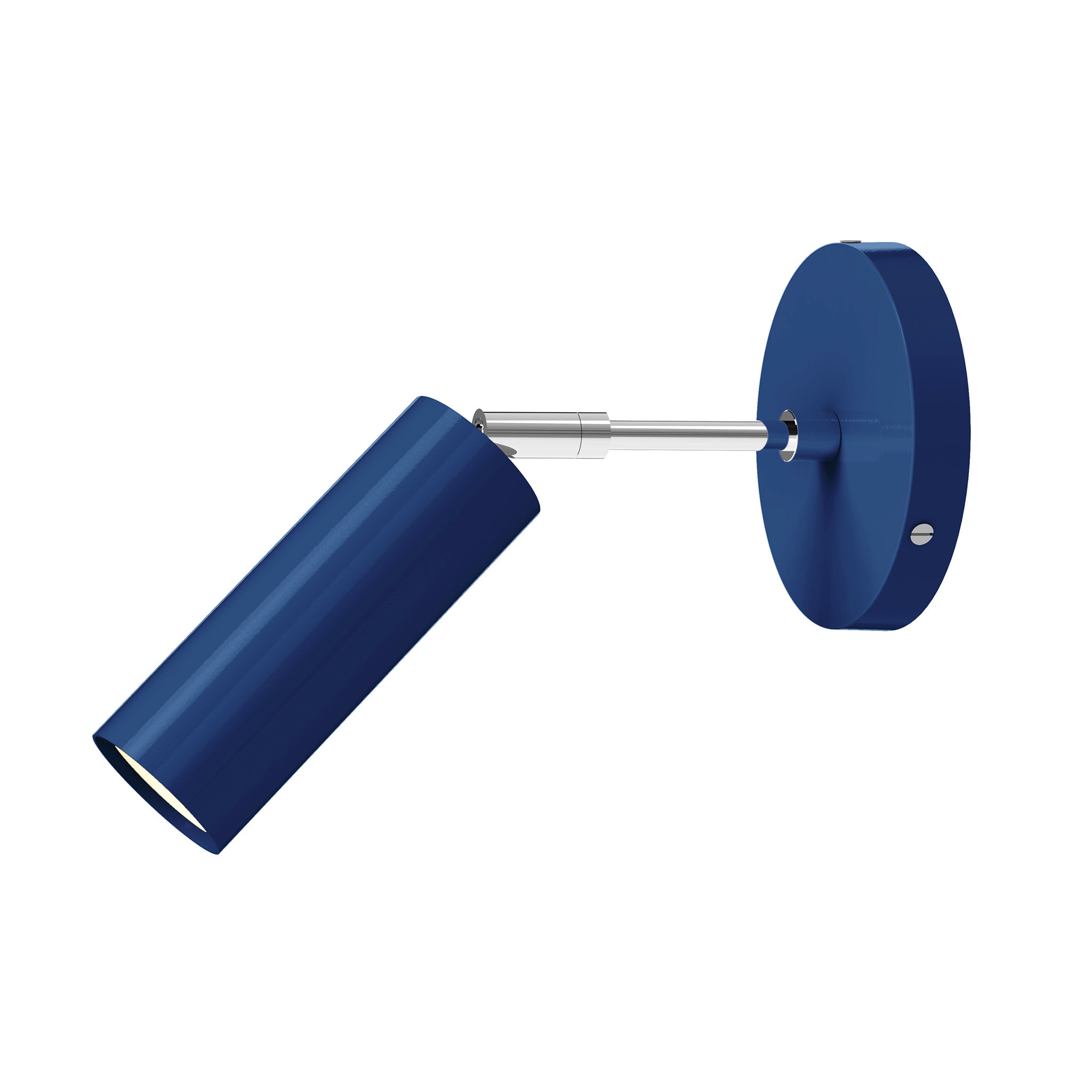nickel cobalt color reader sconce - 3" arm dutton brown lighting