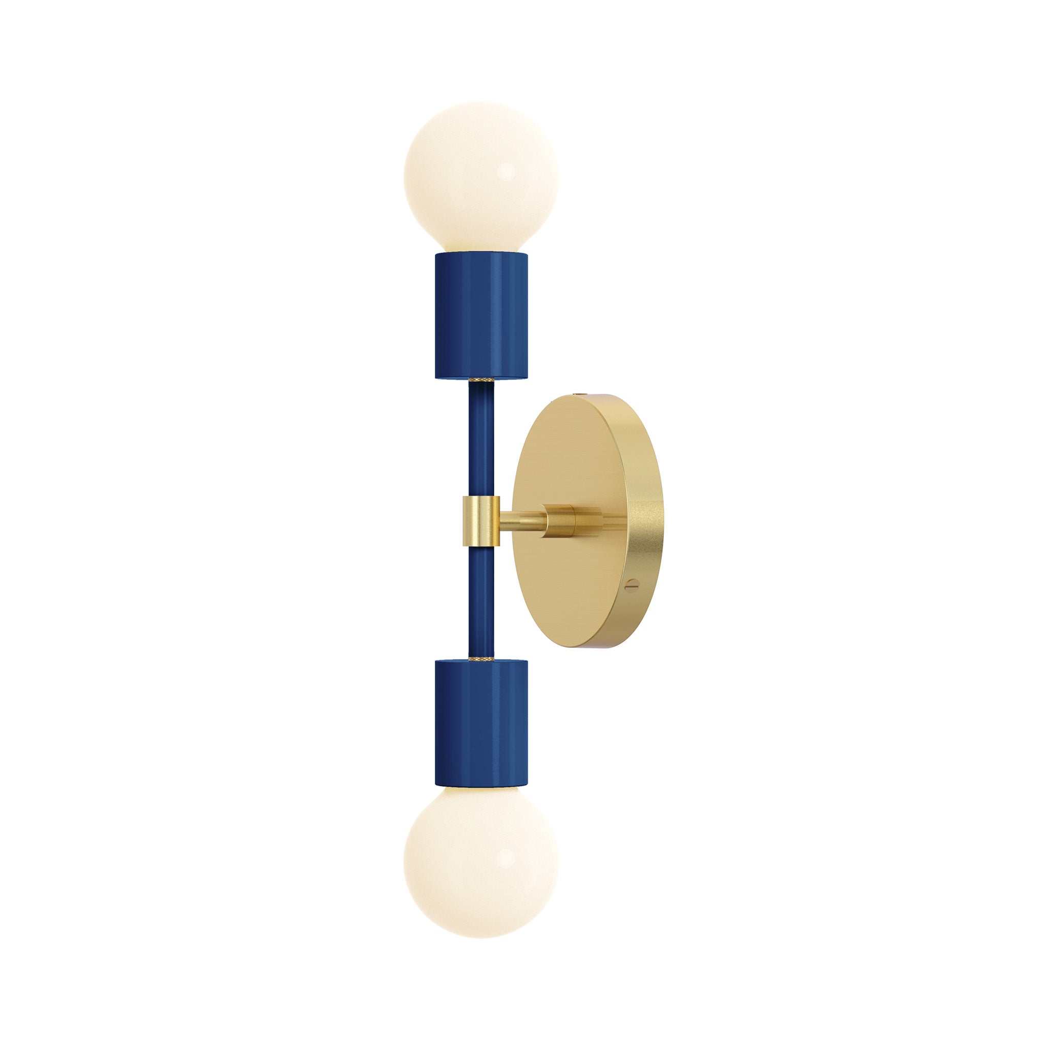 brass cobalt color scepter sconce 10" dutton brown lighting