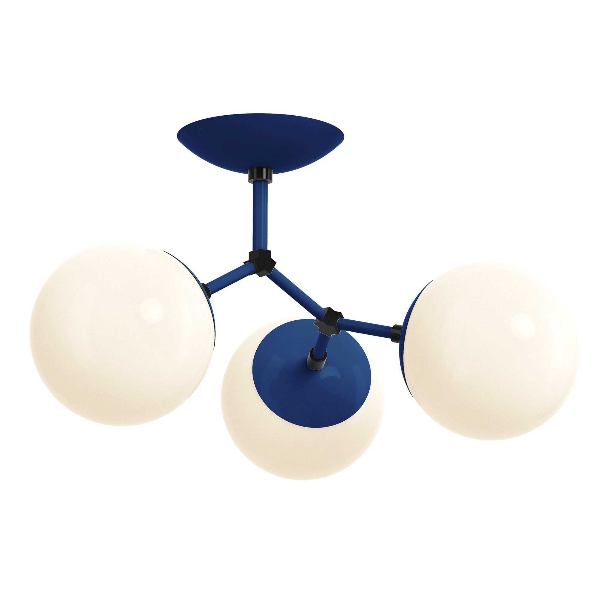 black cobalt color supreme flush mount dutton brown lighting