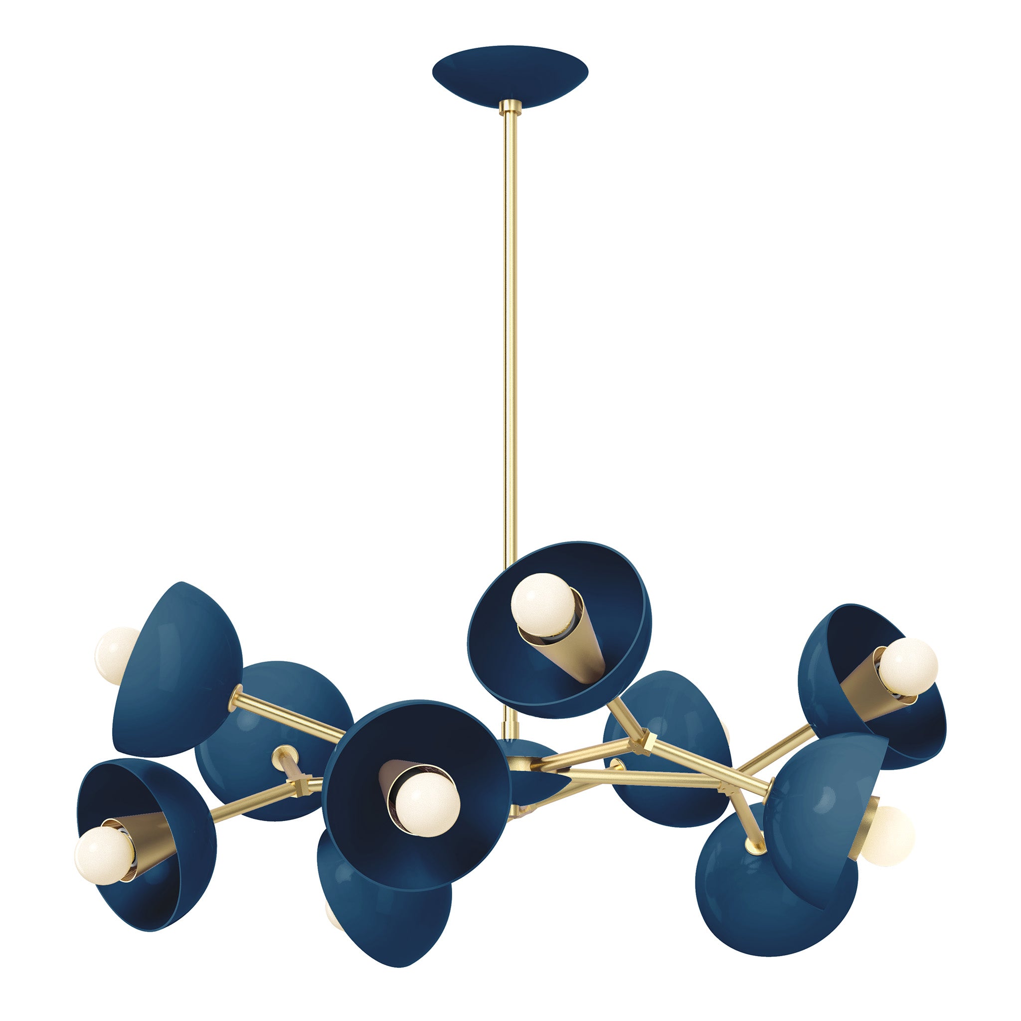 brass slate blue color alegria chandelier 30" dutton brown lighting