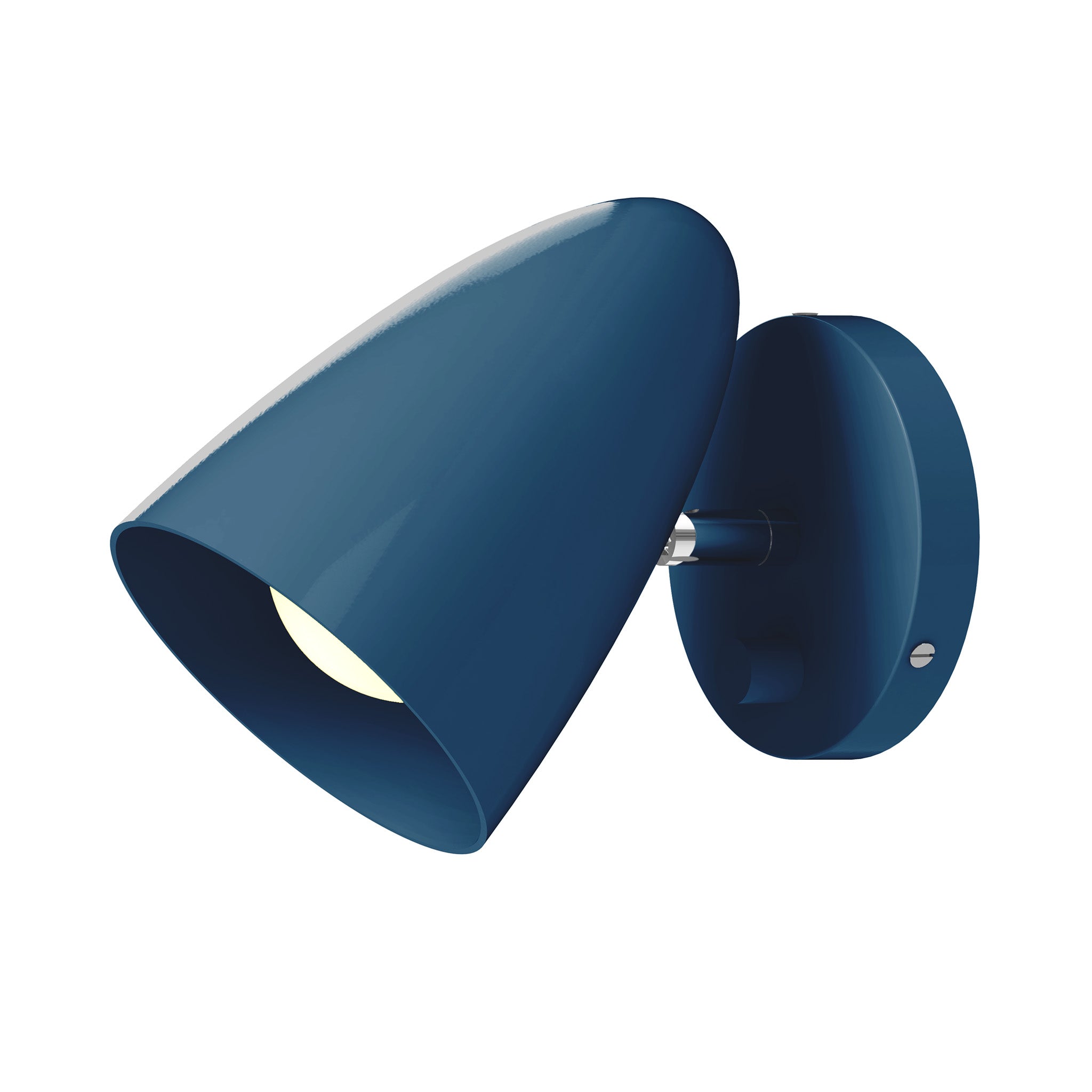nickel and slate blue color Boom sconce no arm Dutton Brown lighting
