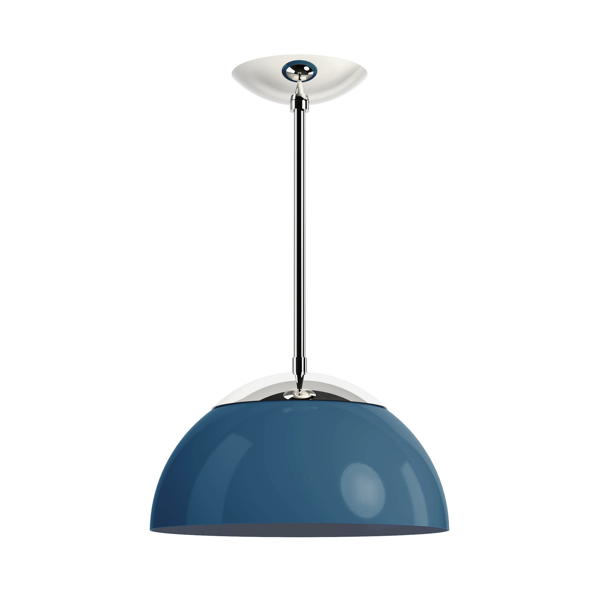 nickel slate blue color cadbury pendant 12" dutton brown lighting