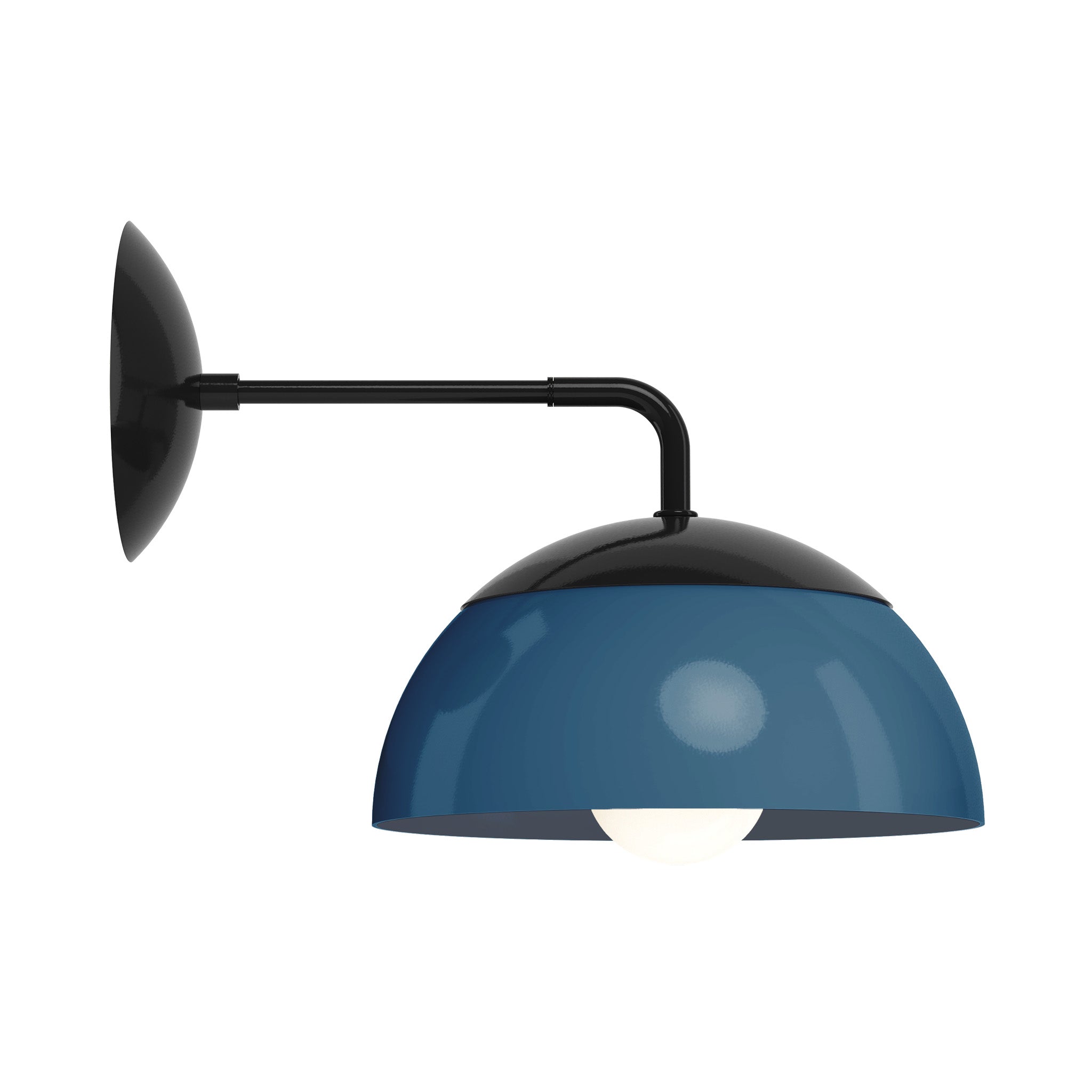 black slate blue color cadbury sconce 10" dutton brown lighting