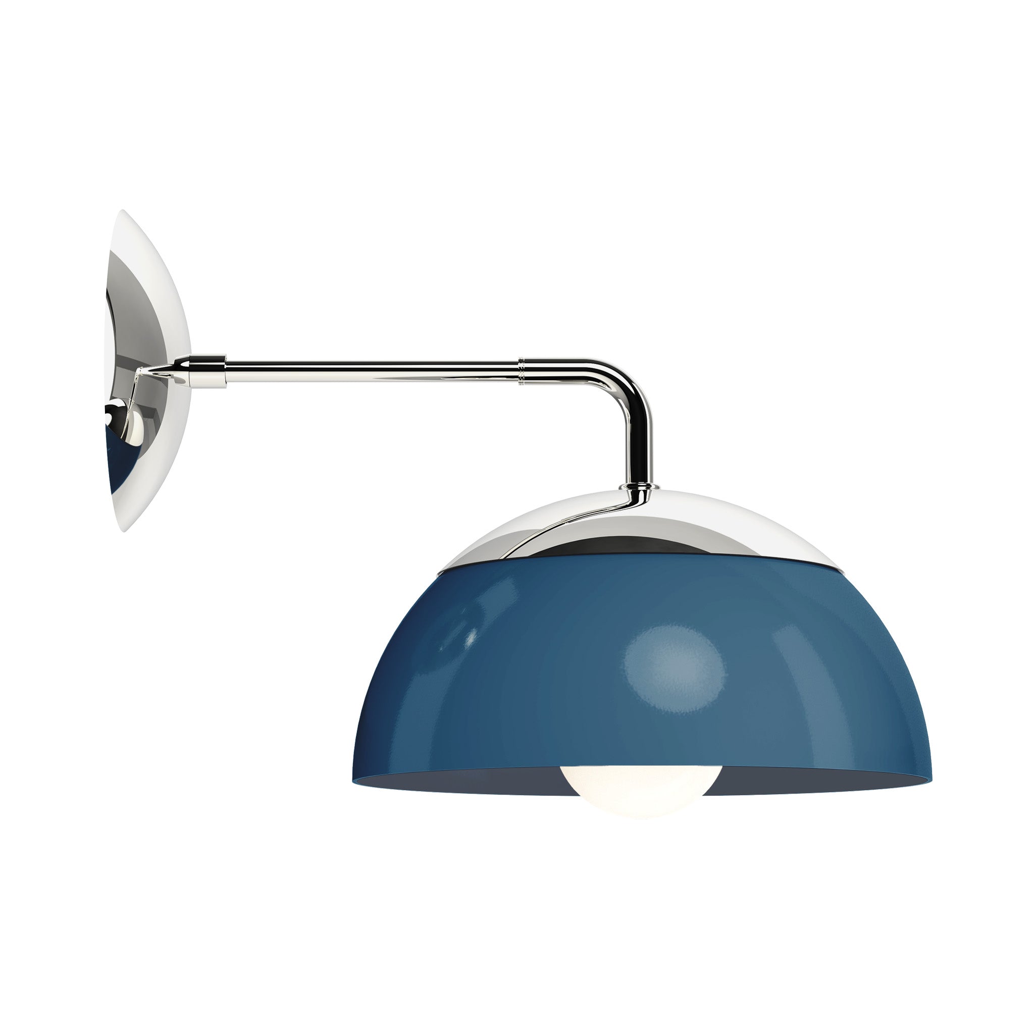 nickel slate blue color cadbury sconce 10" dutton brown lighting