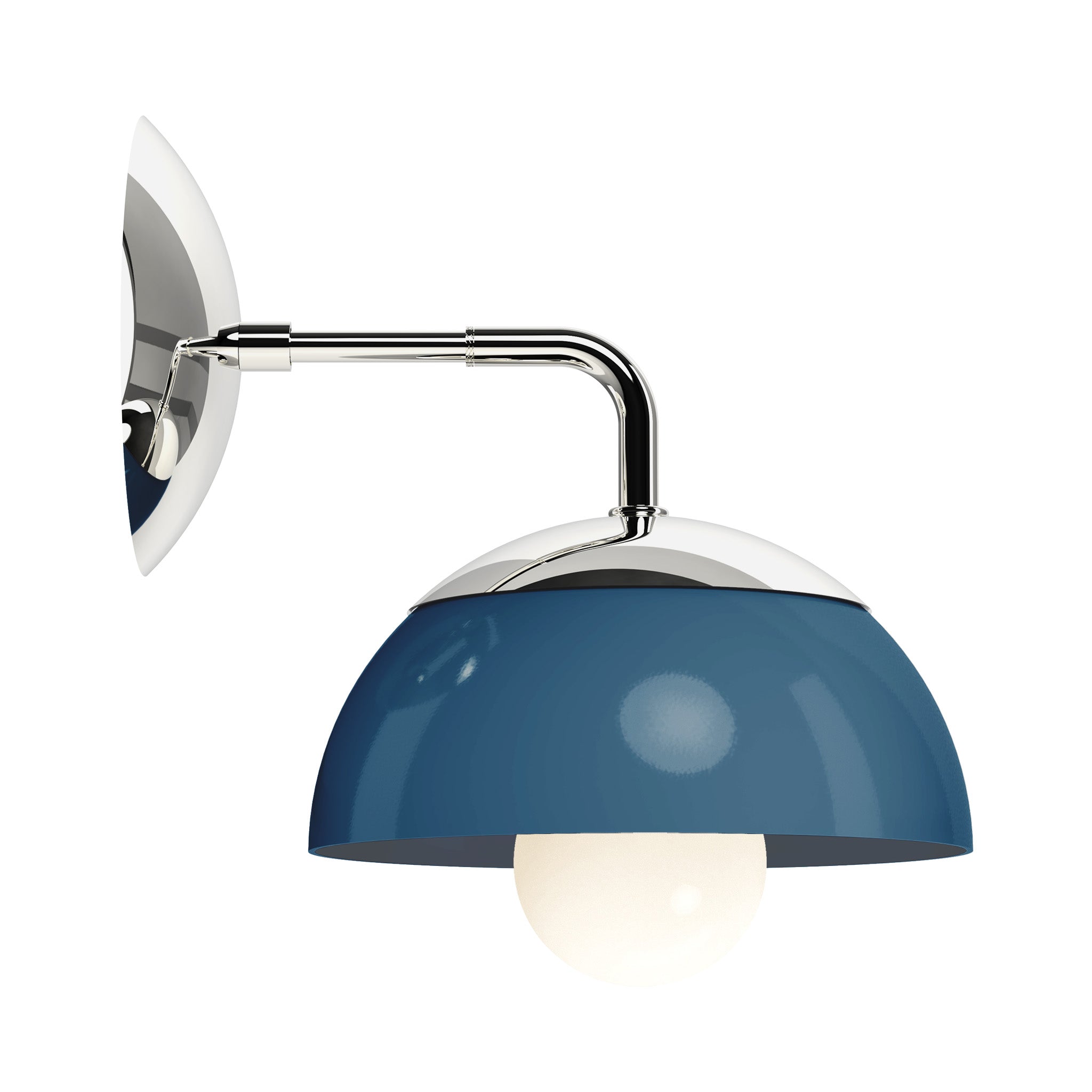 nickel slate blue color cadbury sconce 8" dutton brown lighting