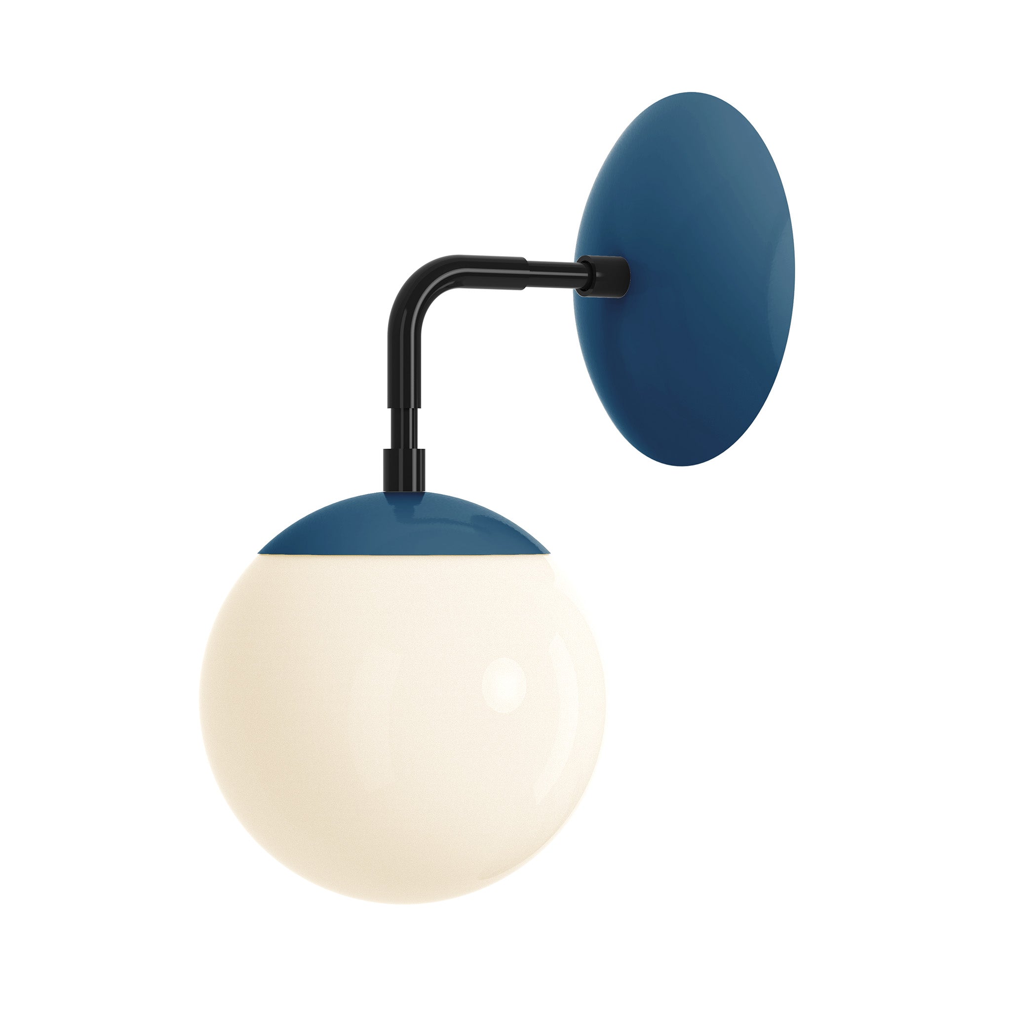 black slate blue color cap sconce 6" dutton brown lighting