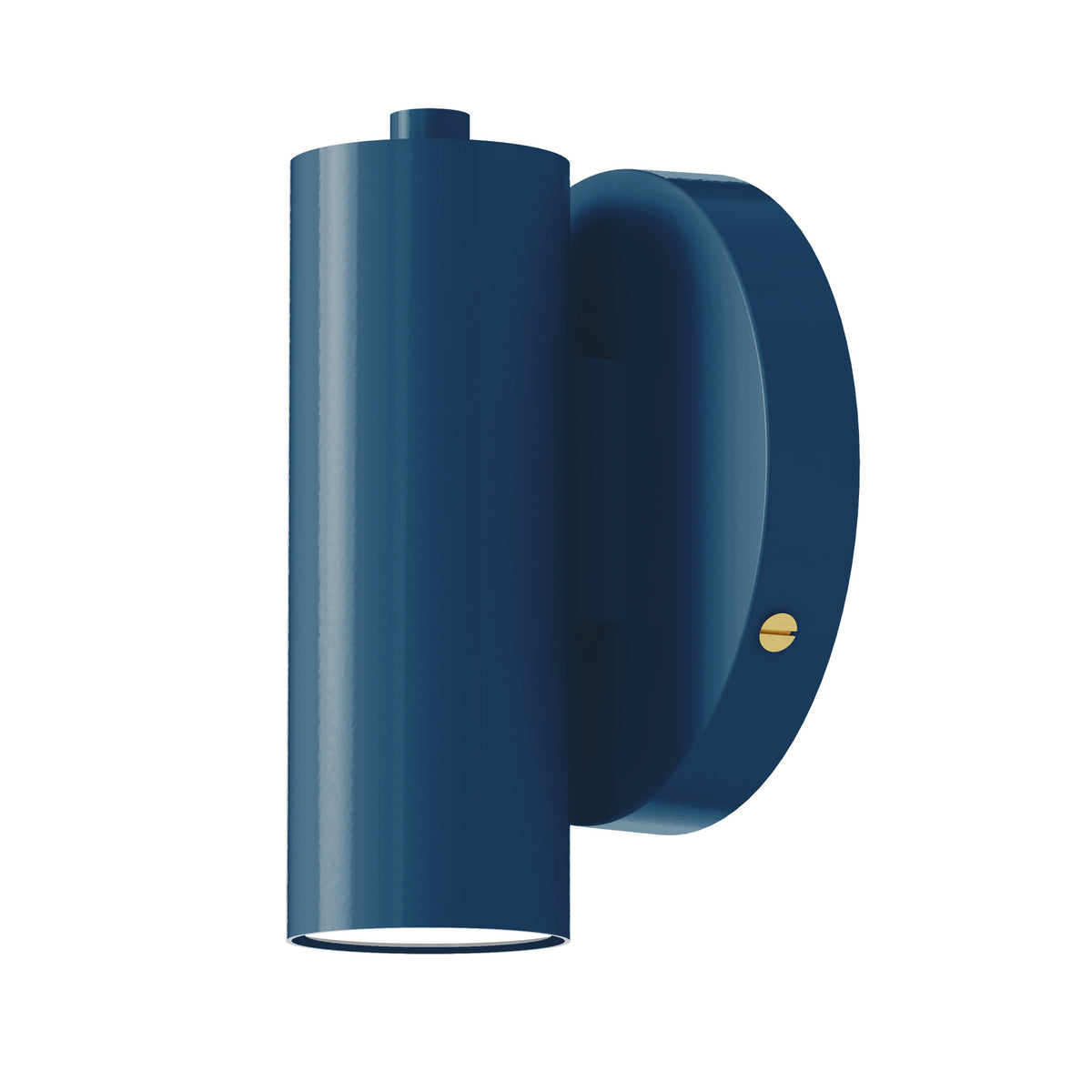 Brass and slate blue display wall sconce dutton brown lighting