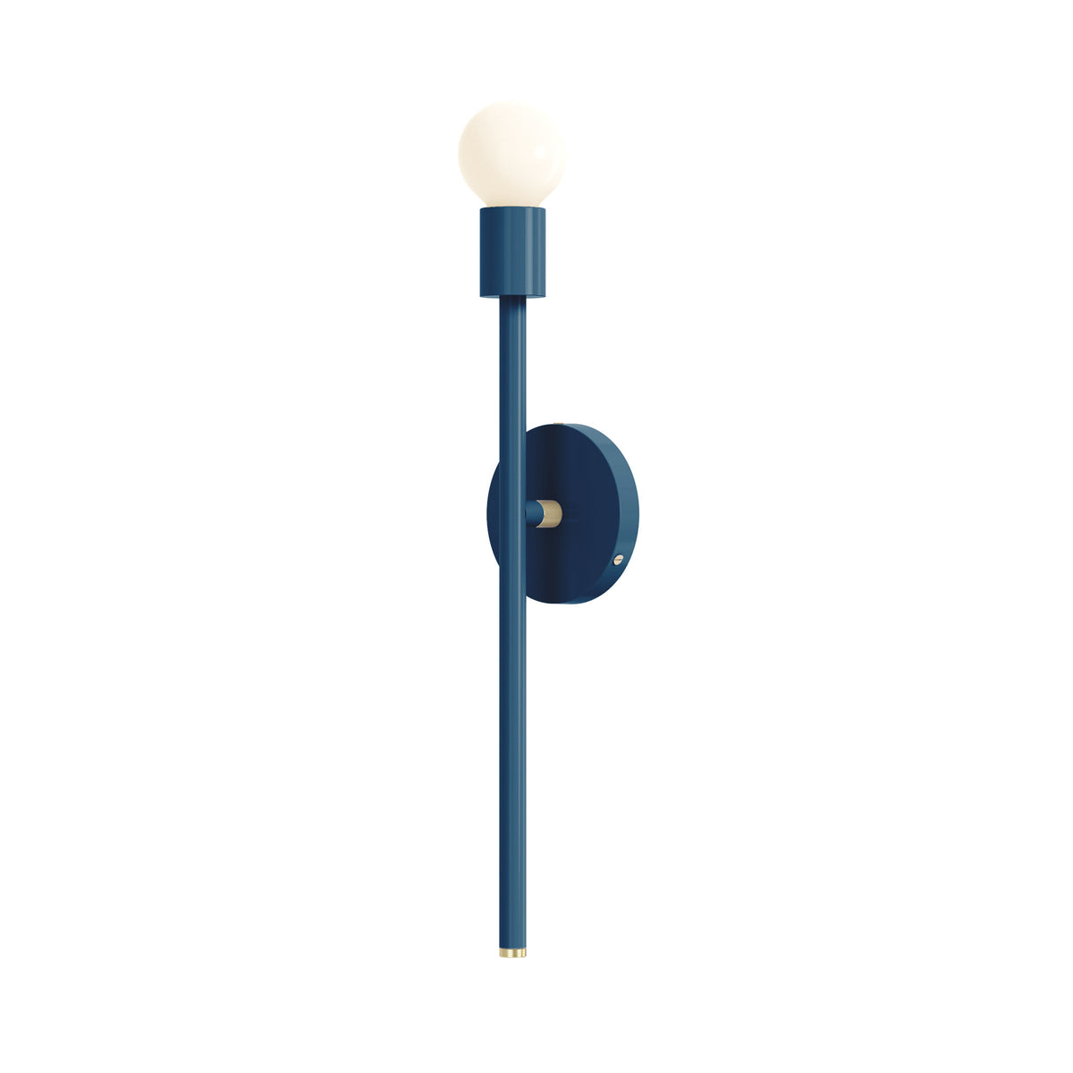 brass slate blue color major sconce 21" dutton brown lighting