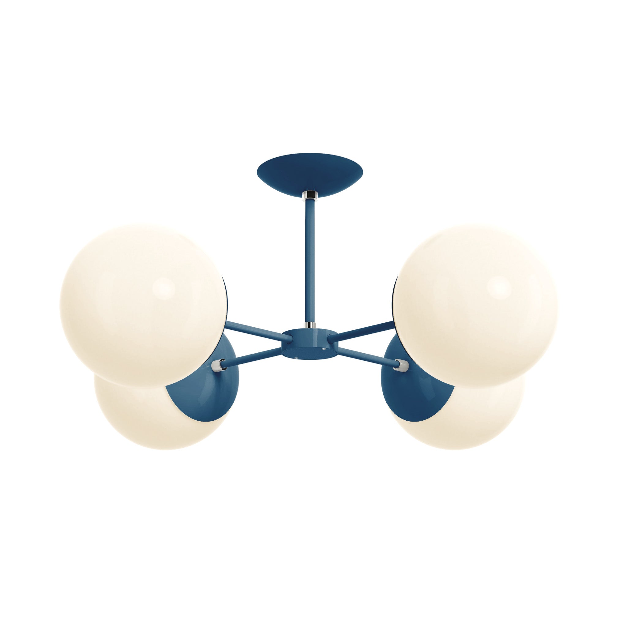 nickel slate blue color big orbi flush mount dutton brown lighting