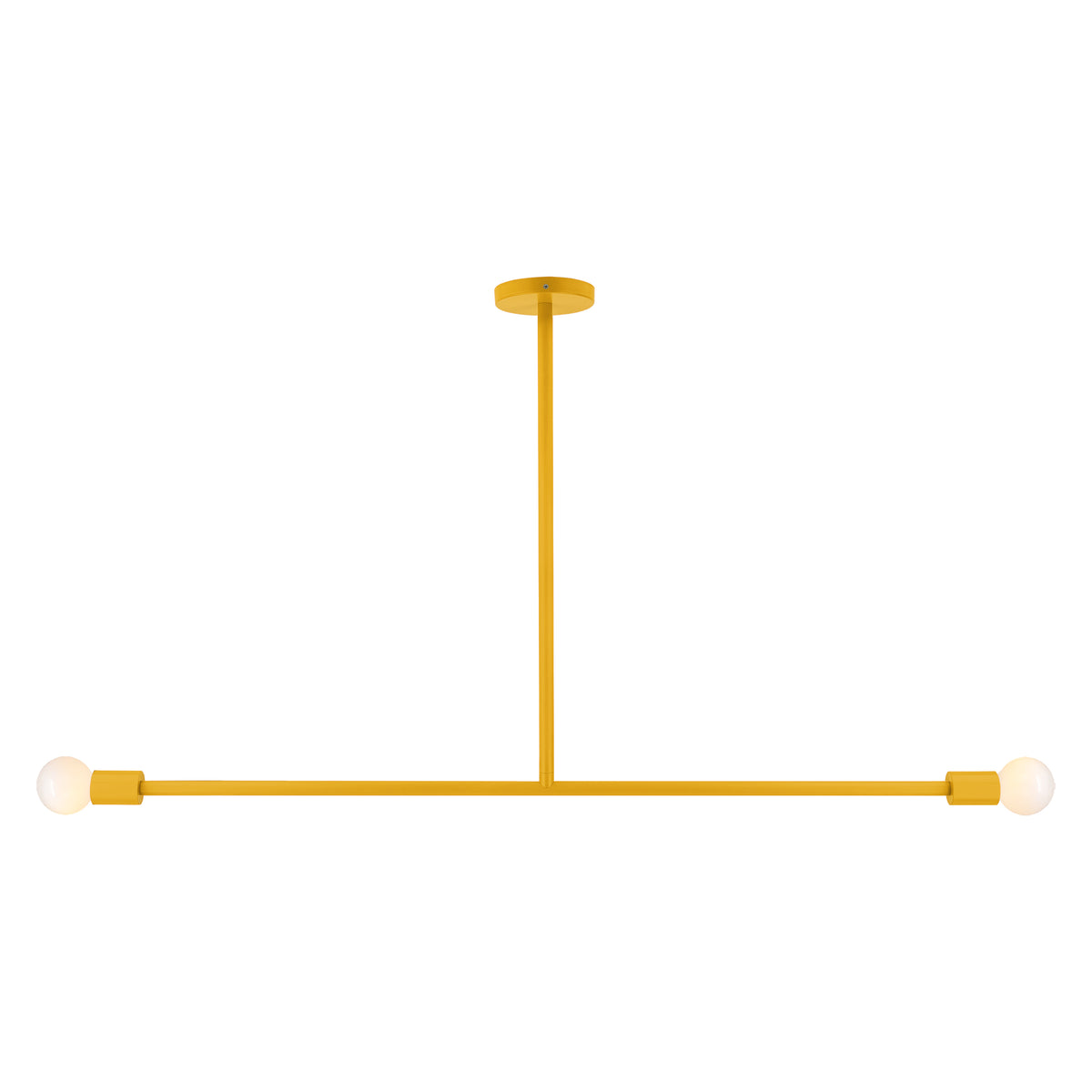 ochre color pilot pendant 47" dutton brown lighting