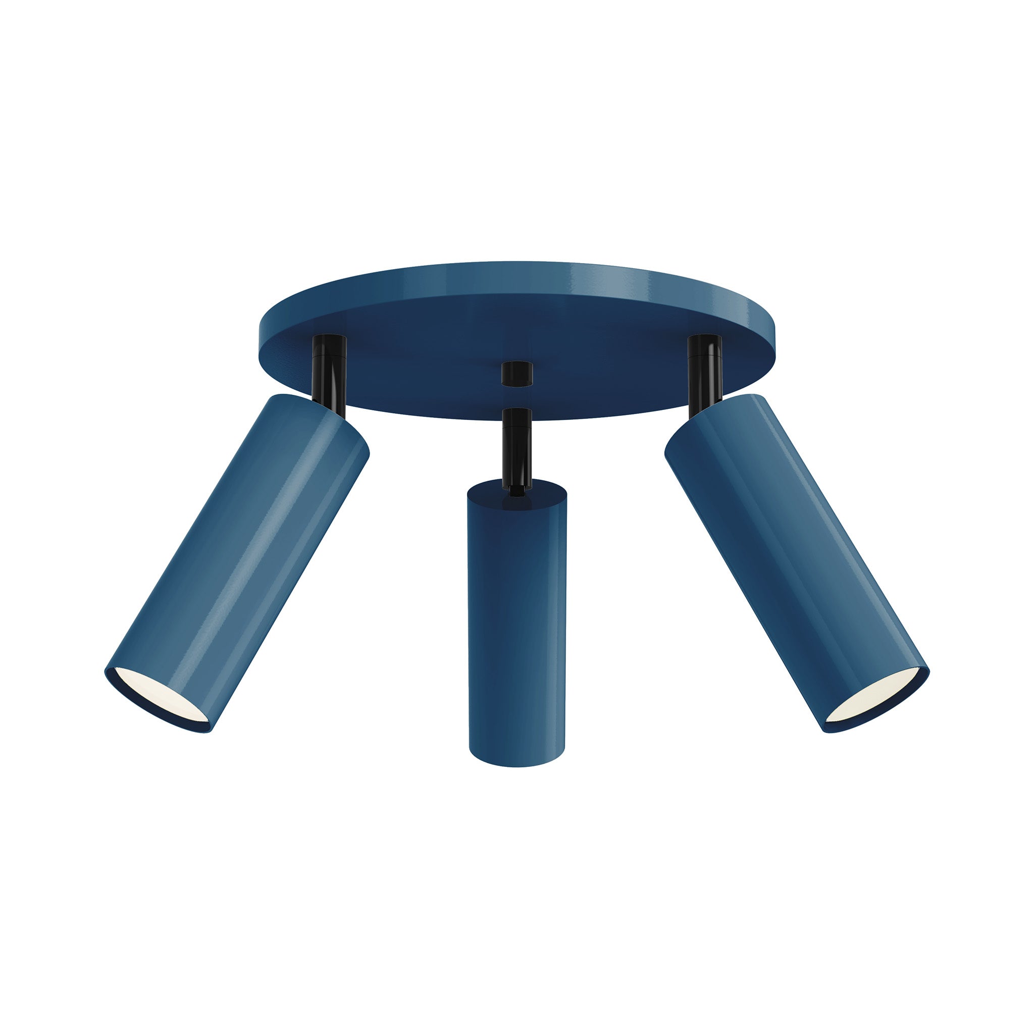 black slate blue color pose flush mount dutton brown lighting