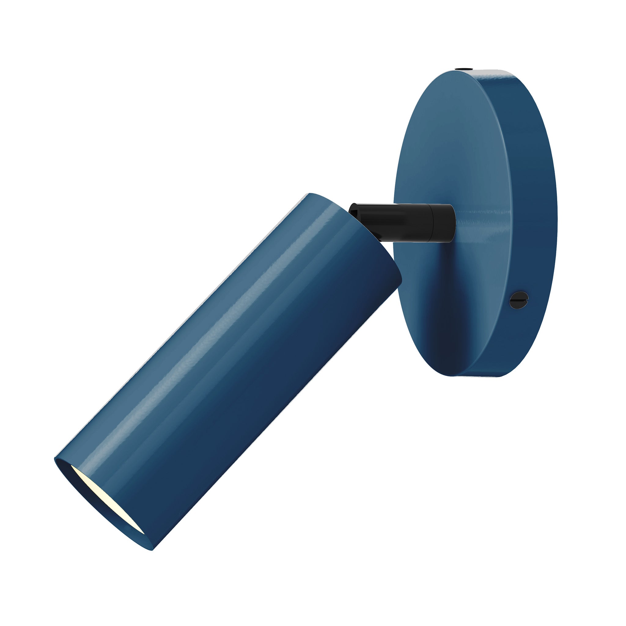 black slate blue color reader sconce - no arm dutton brown lighting