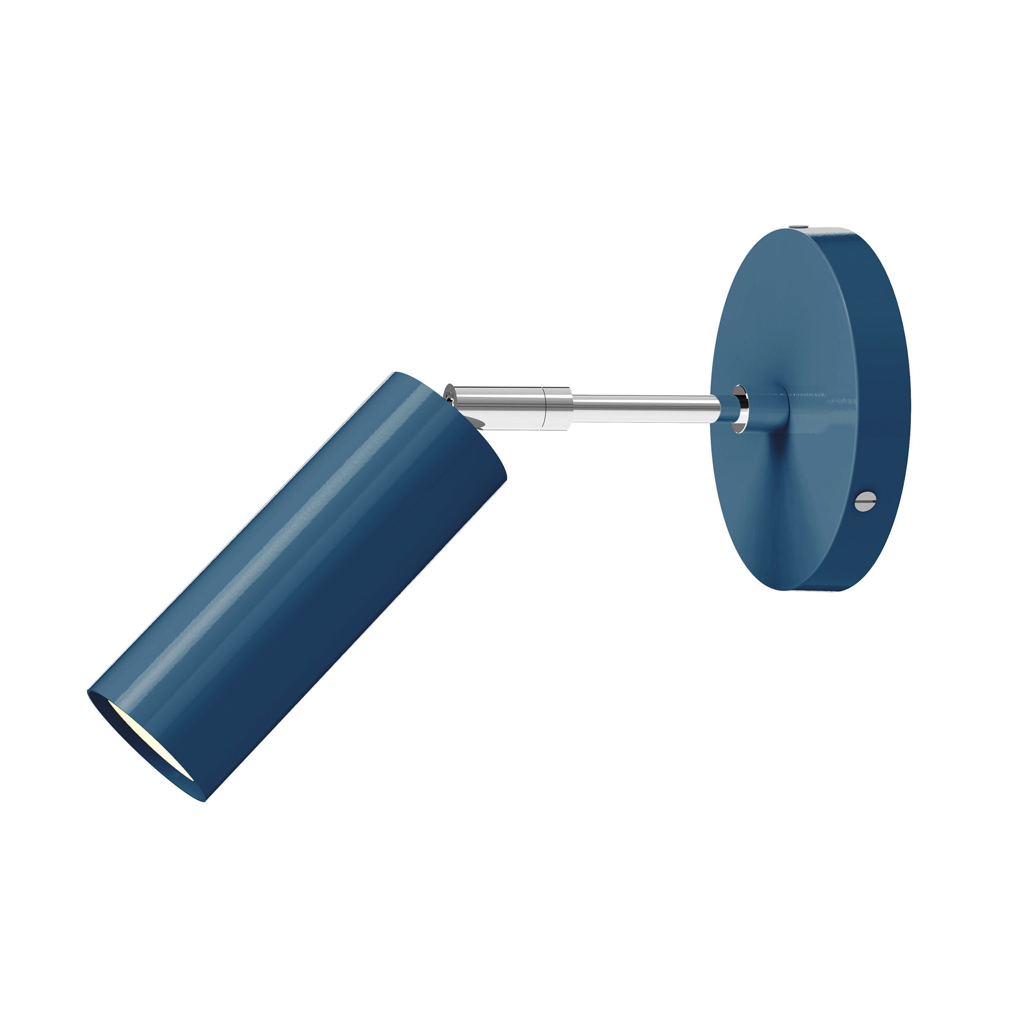 nickel slate blue color reader sconce - 3" arm dutton brown lighting