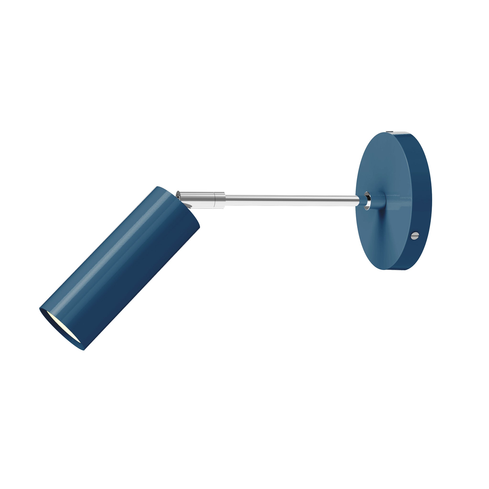 nickel slate blue color reader sconce - 6" arm dutton brown lighting