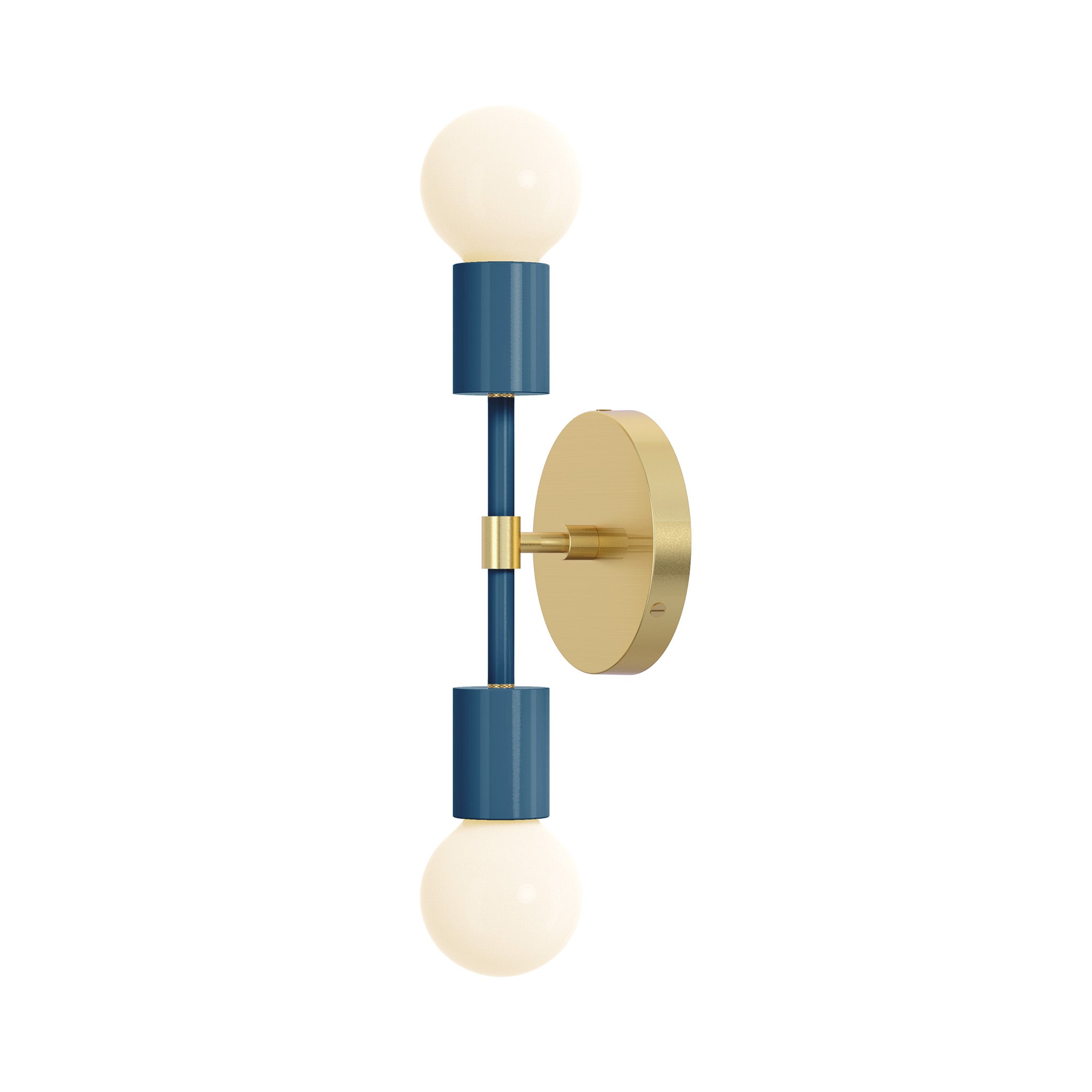 brass slate blue color scepter sconce 10" dutton brown lighting