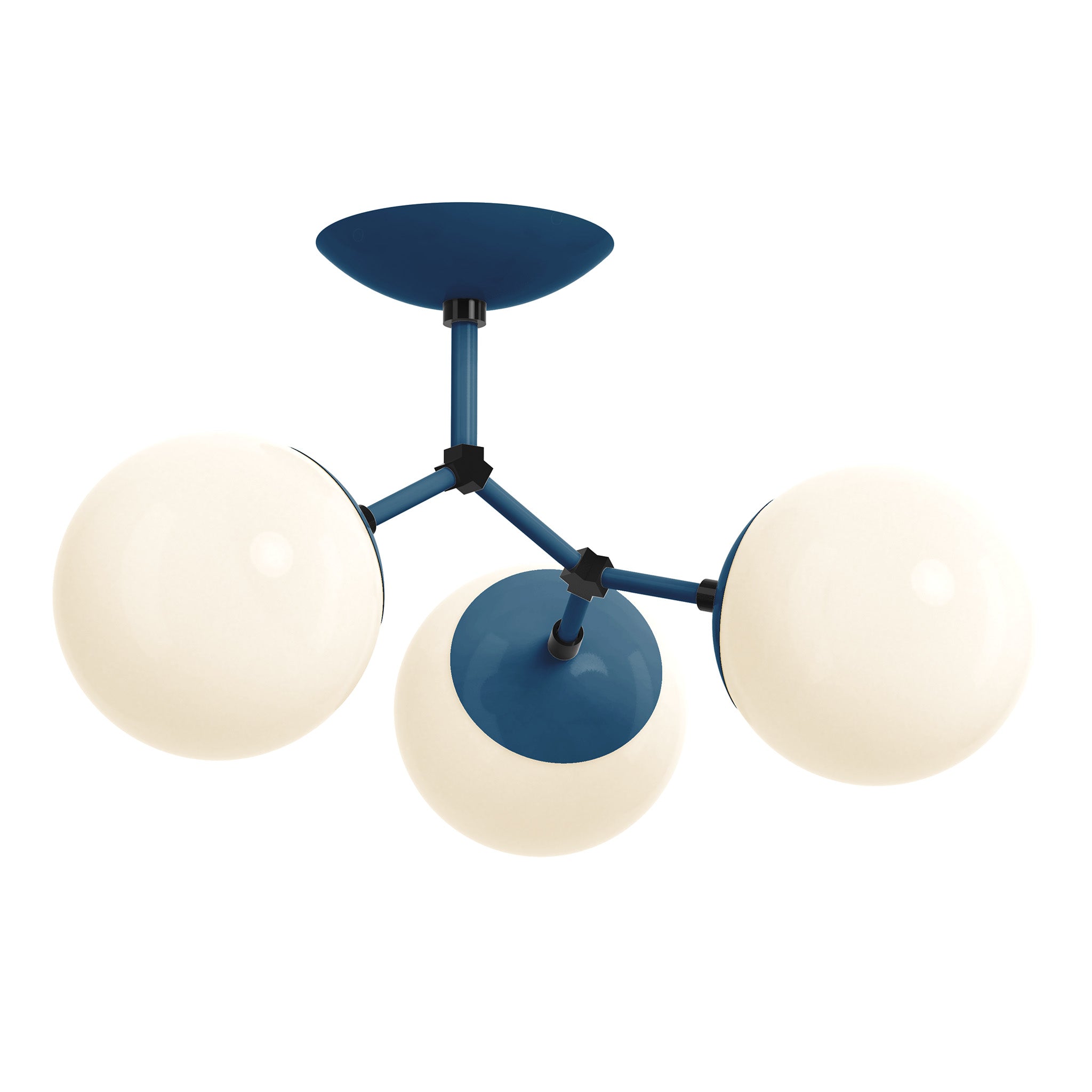 black slate blue color supreme flush mount dutton brown lighting