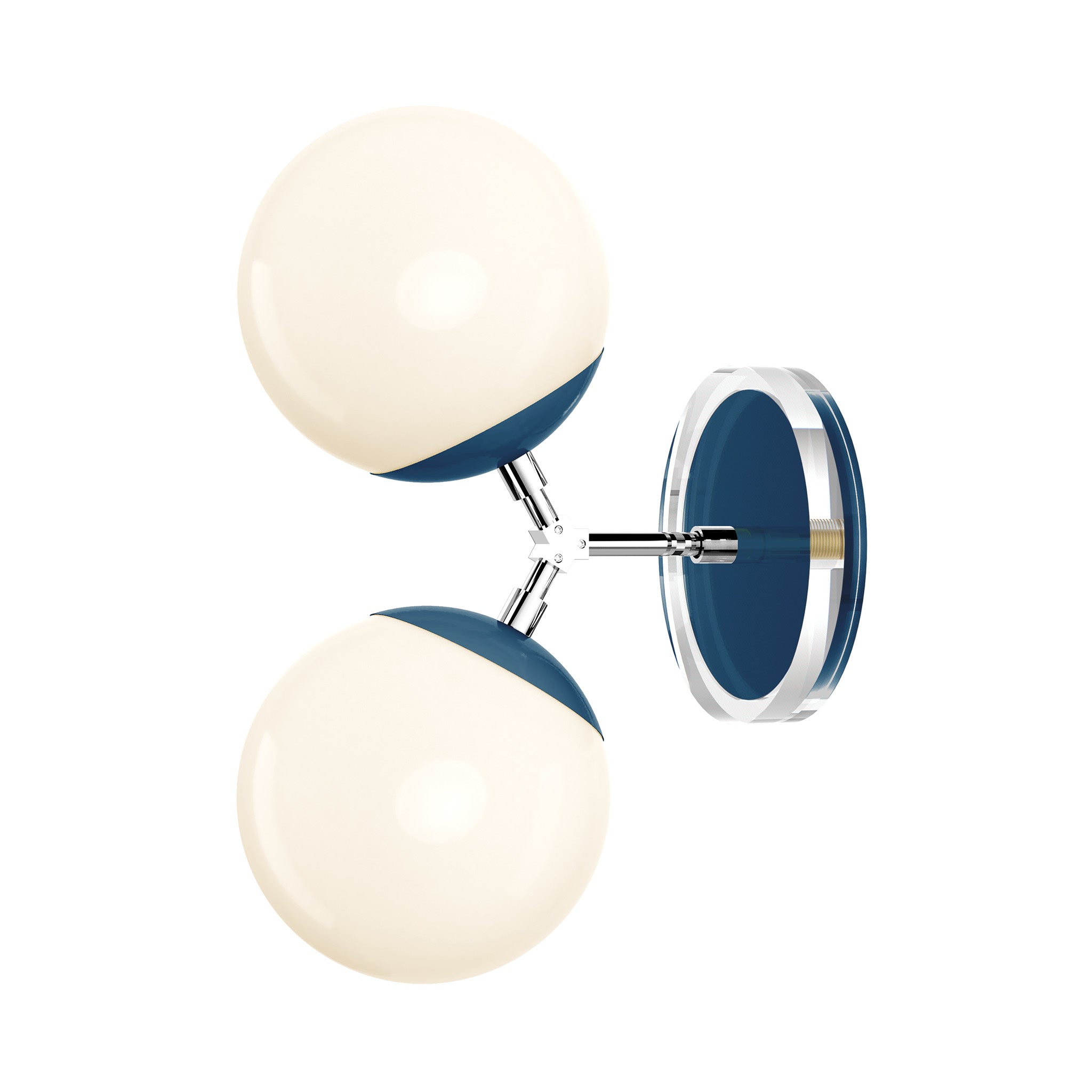 nickel slate blue color visage sconce 6" dutton brown lighting