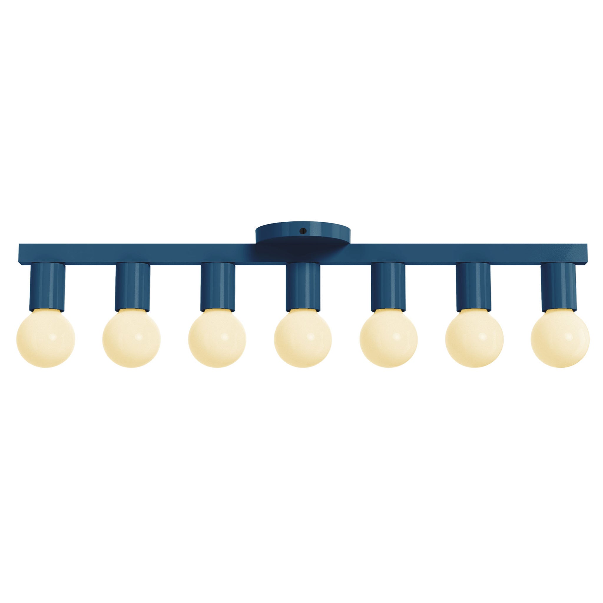 black and slate blue vogue 7 color flush mount dutton brown lighting