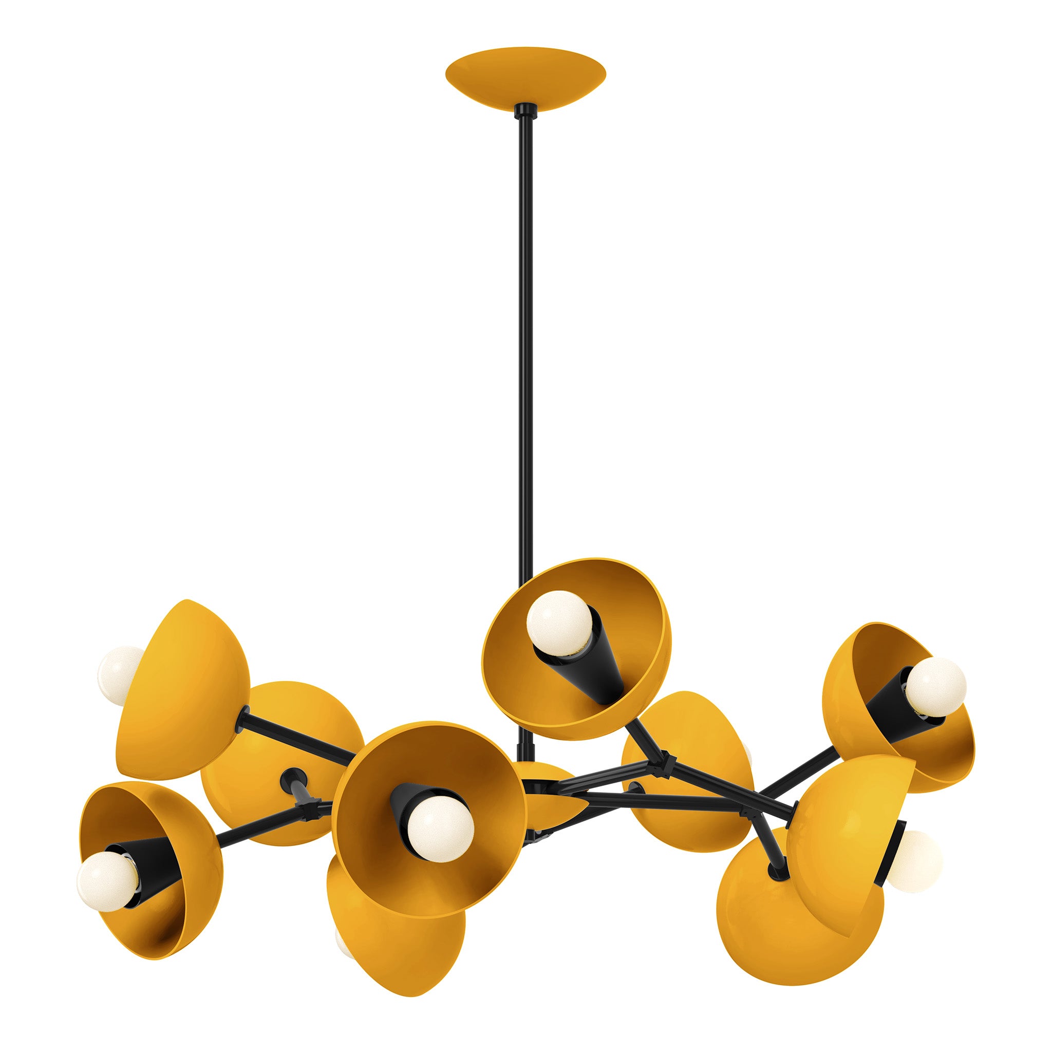 black ochre color alegria chandelier 30" dutton brown lighting