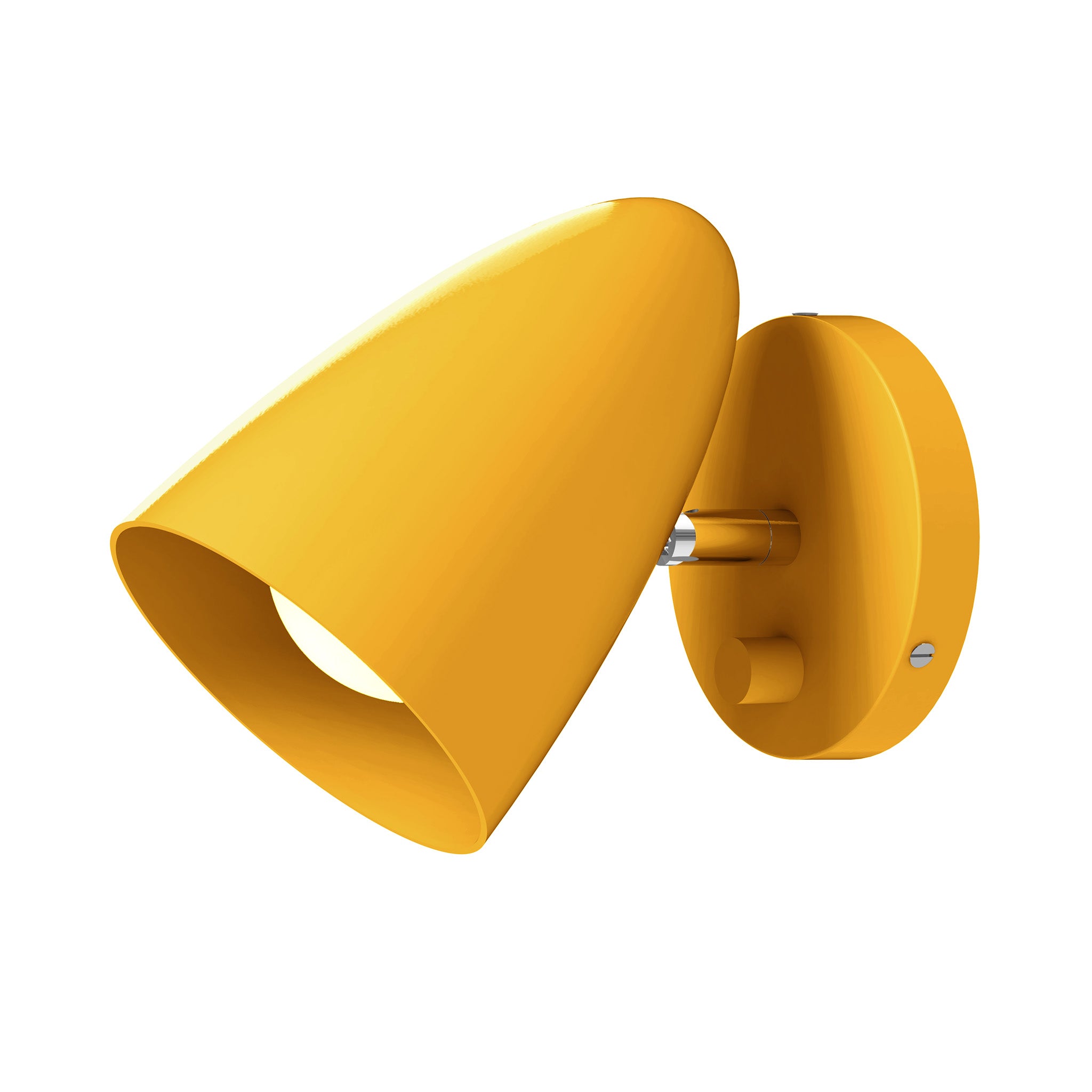 nickel ochre color boom sconce - no arm dutton brown lighting
