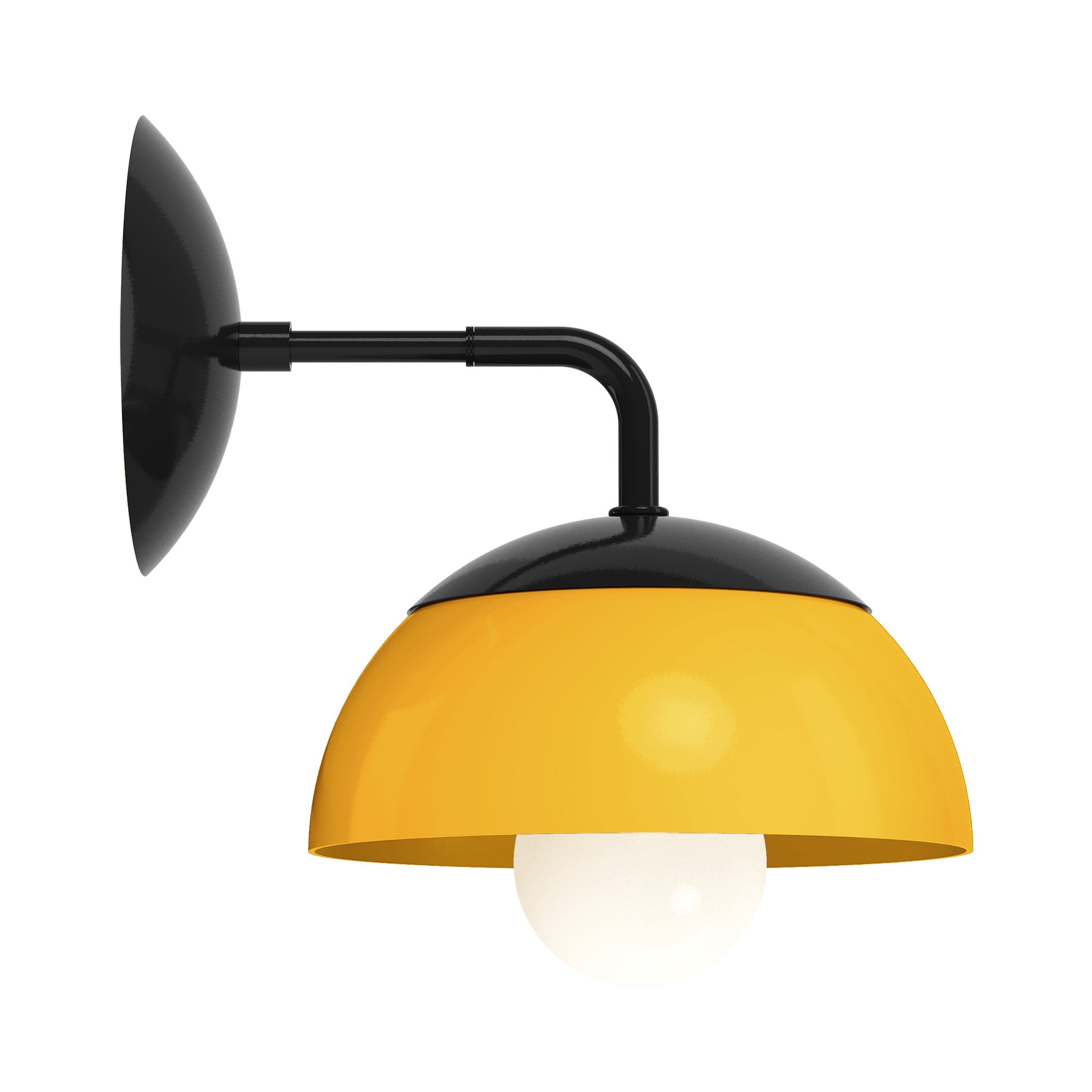 black ochre color cadbury sconce 8" dutton brown lighting