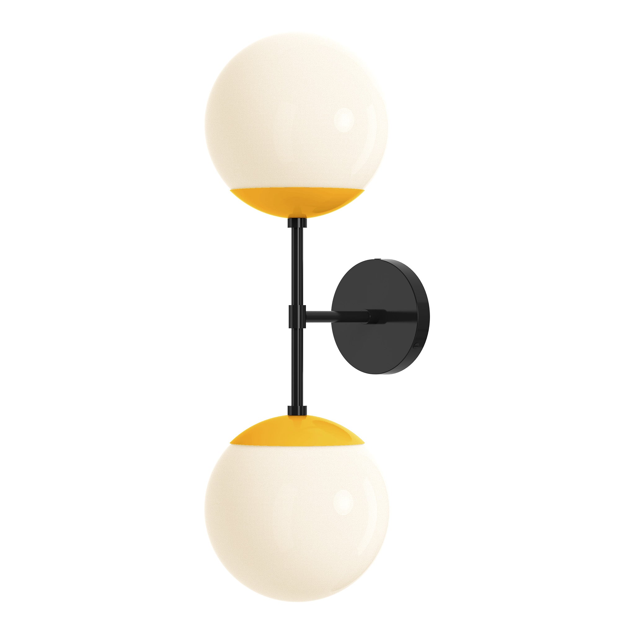 black ochre color cap double sconce 8" dutton brown lighting