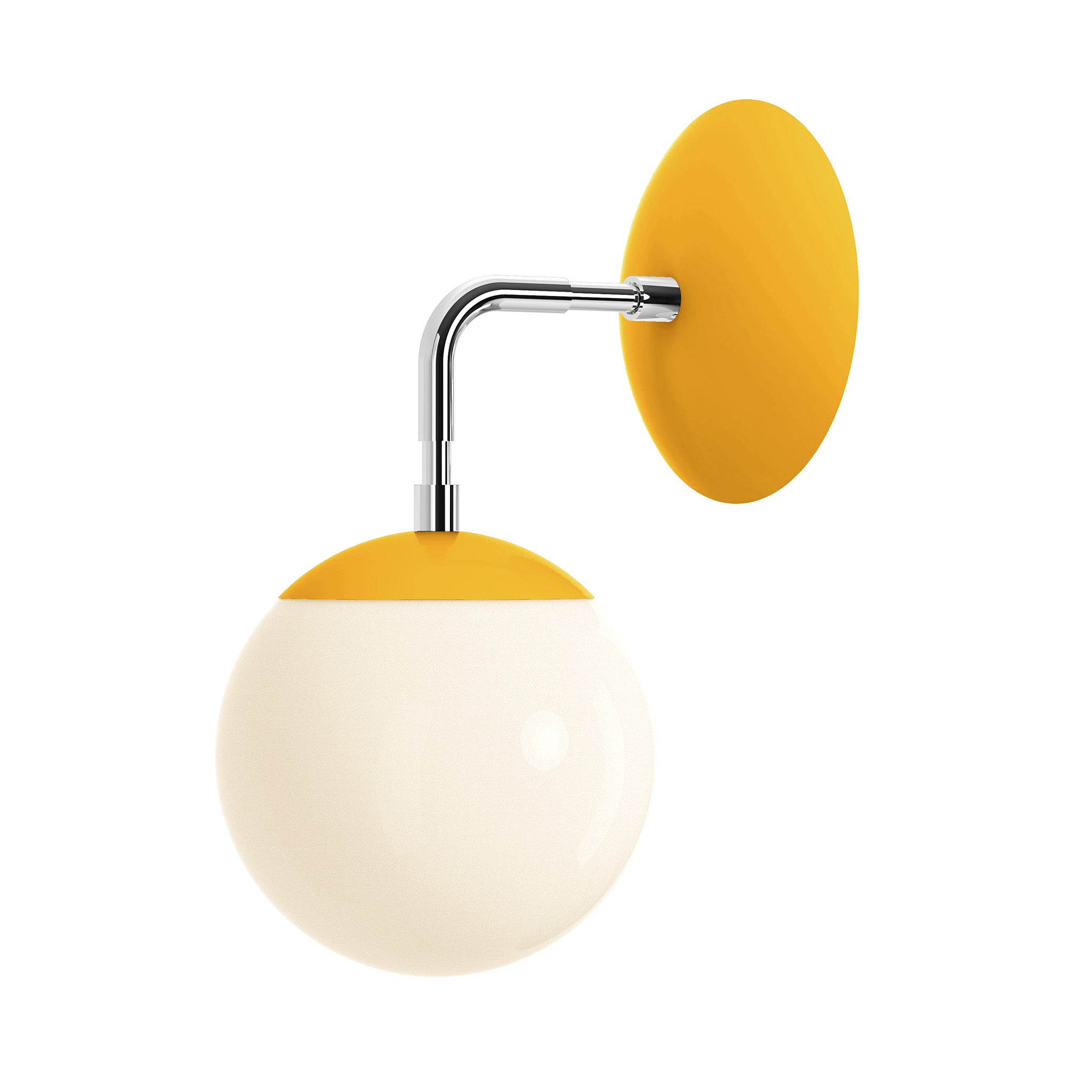 nickel ochre color cap sconce 6" dutton brown lighting