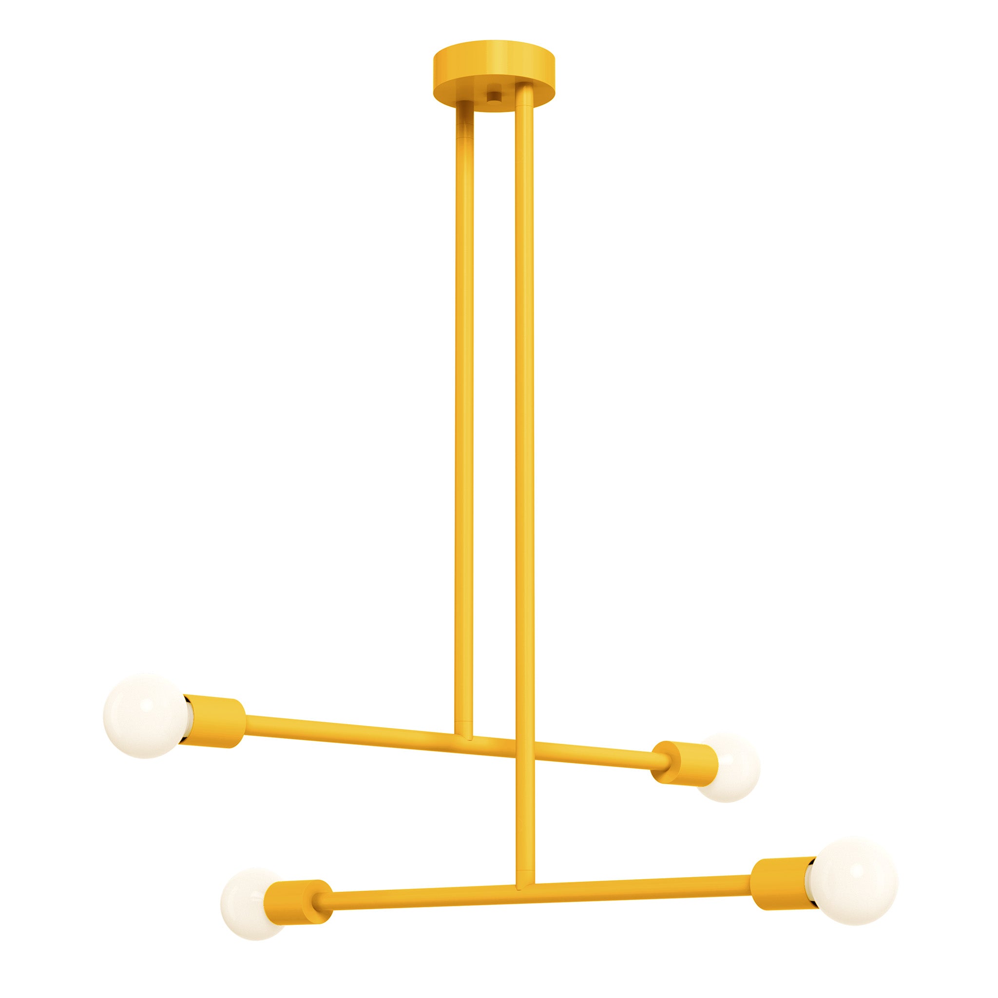 Ochre color Captain chandelier 29" Dutton Brown lighting