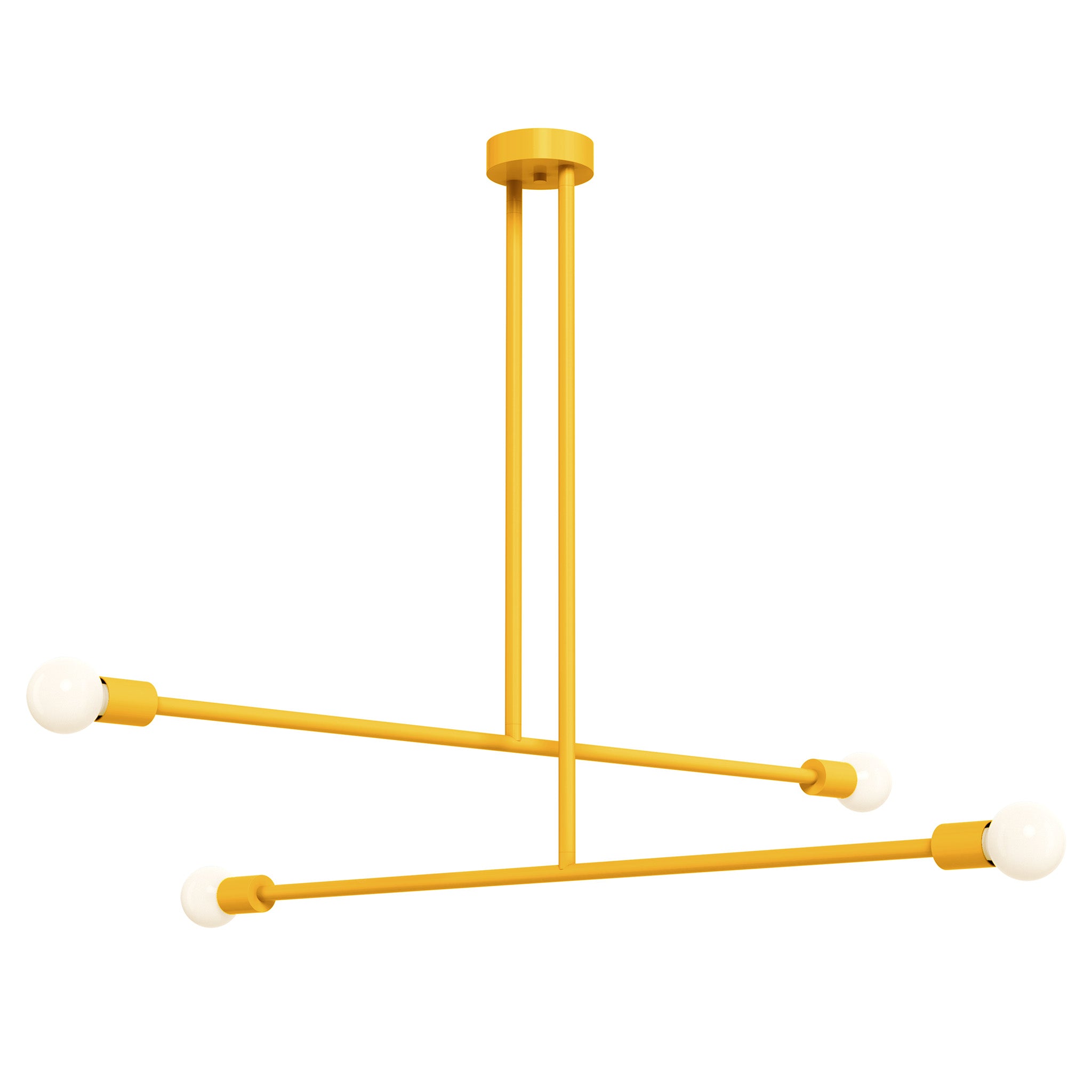 ochre color captain chandelier 47" dutton brown lighting