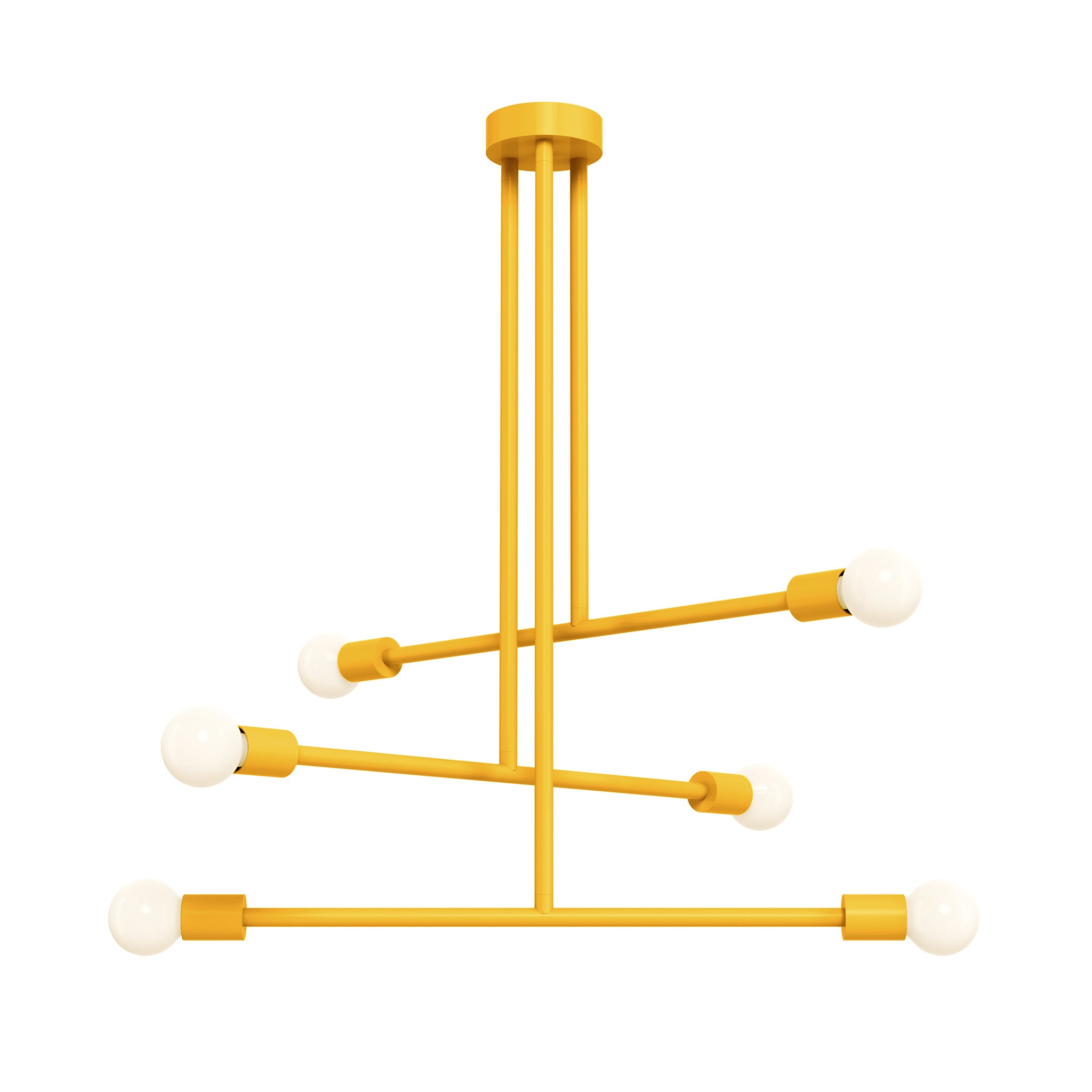 ochre color commander chandelier 29" dutton brown lighting