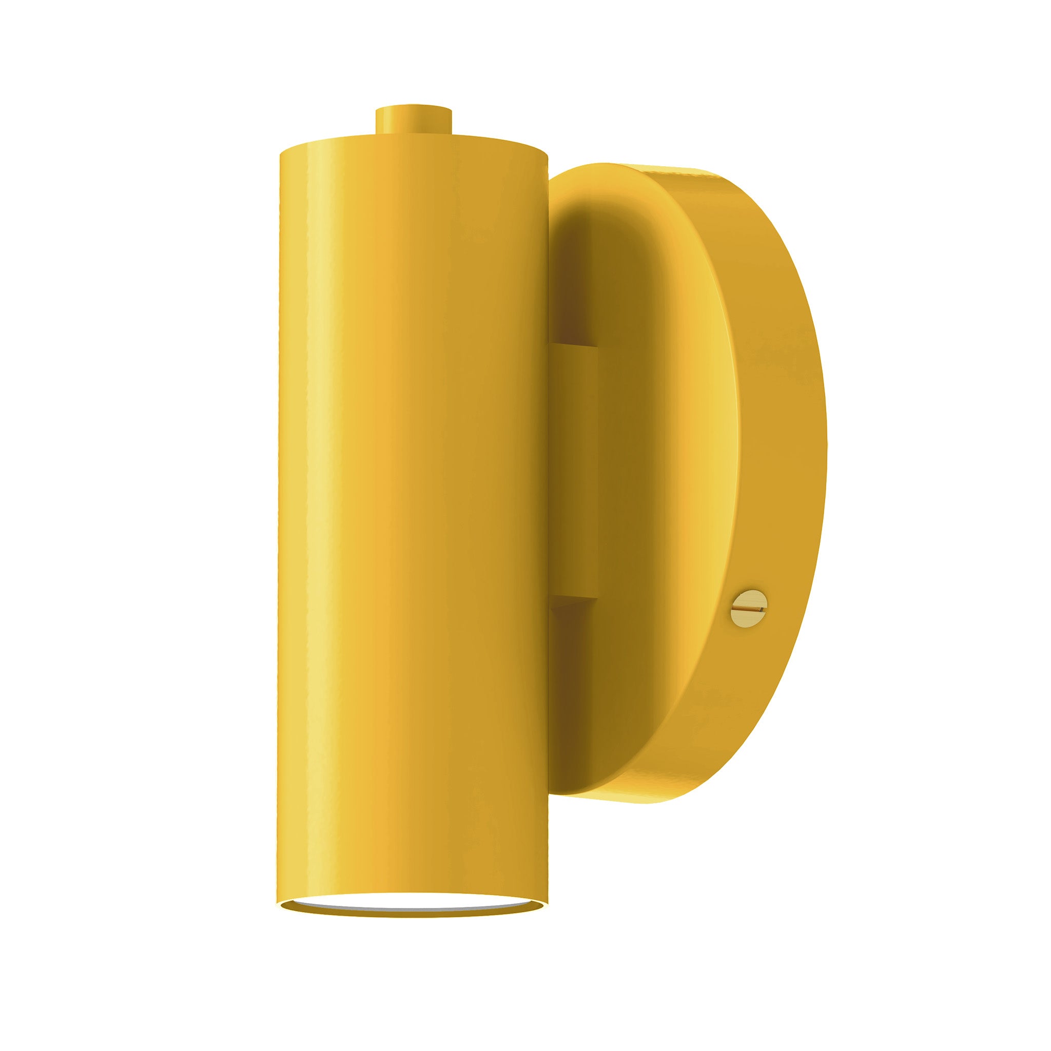 Brass and ochre display wall sconce dutton brown lighting