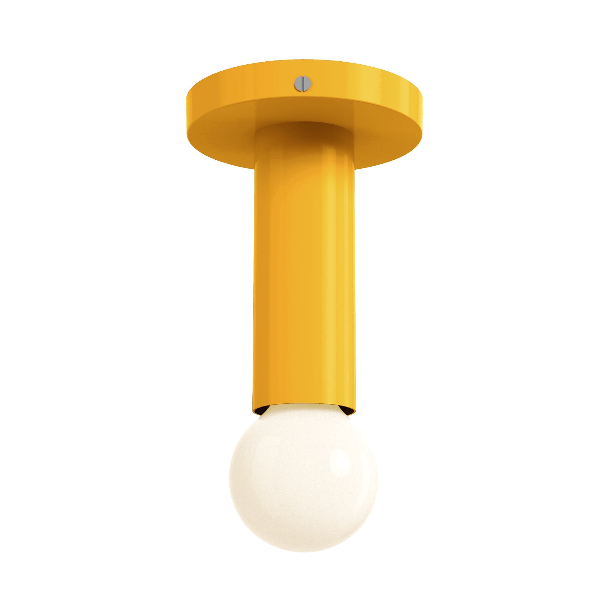 nickel ochre color eureka flush mount lighting dutton brown
