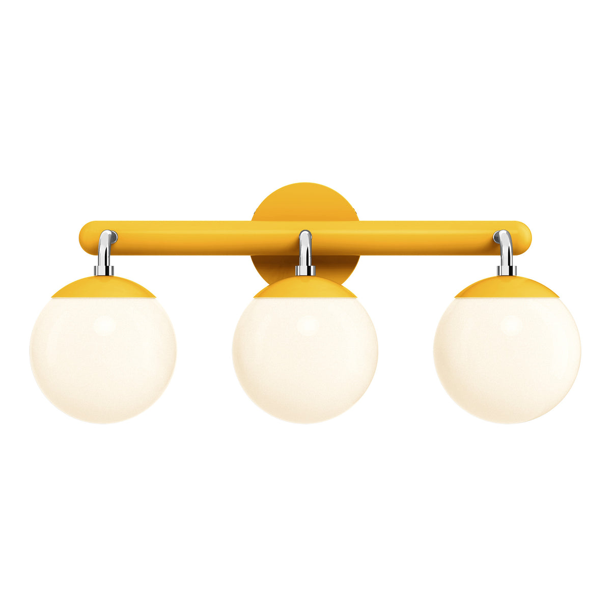 Nickel and ochre yellow color Legend 3 sconce Dutton Brown lighting