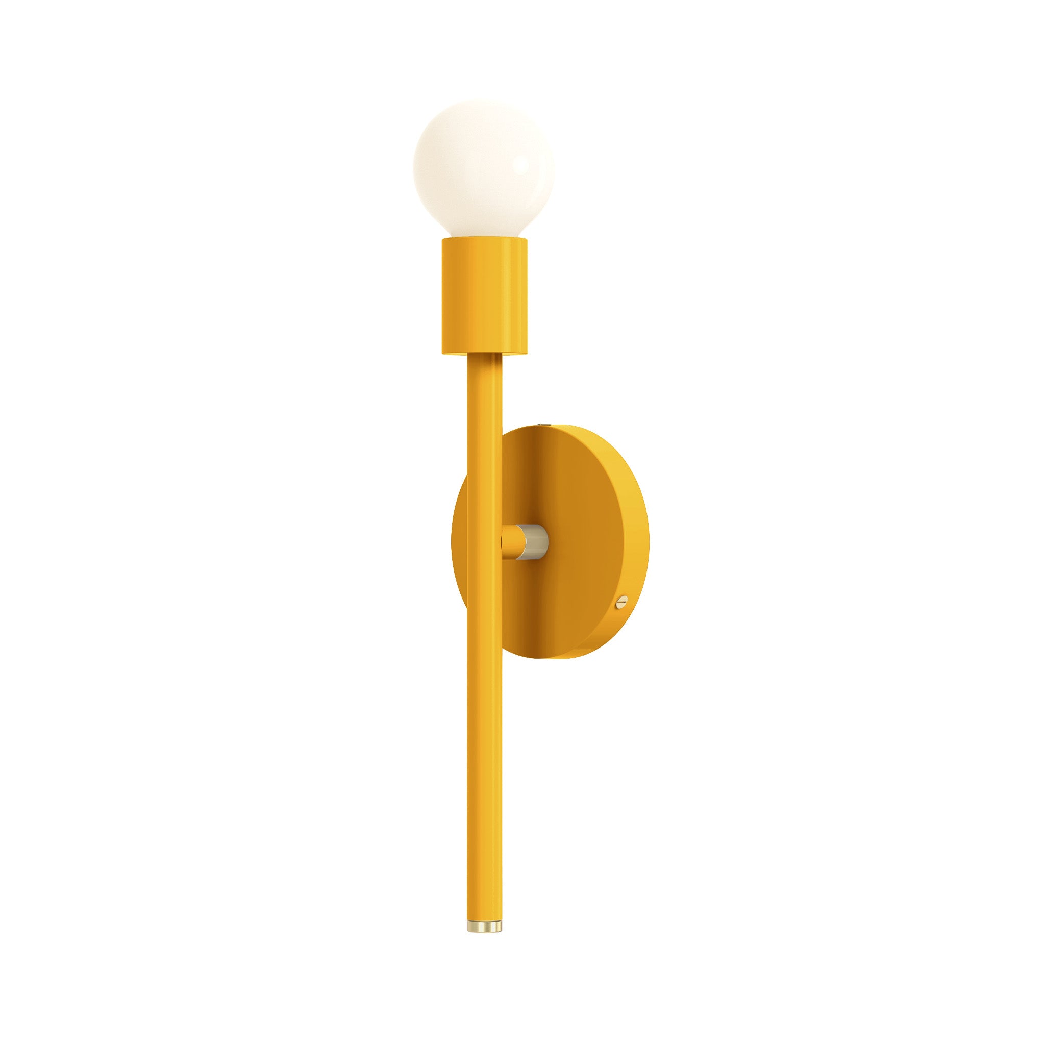 brass ochre color major sconce 15" dutton brown lighting
