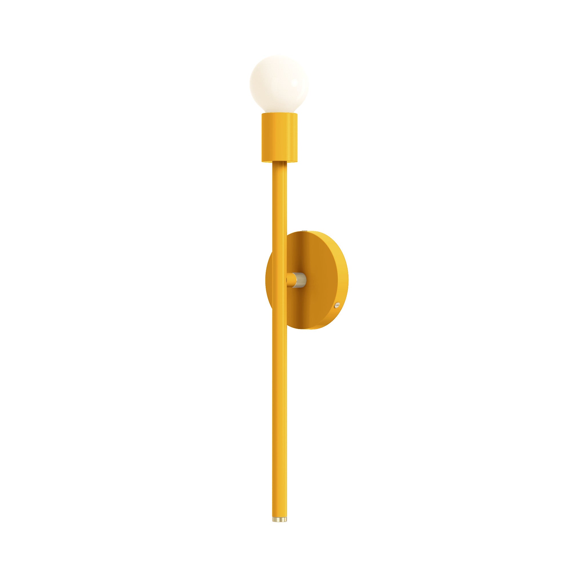 brass ochre color major sconce 21" dutton brown lighting