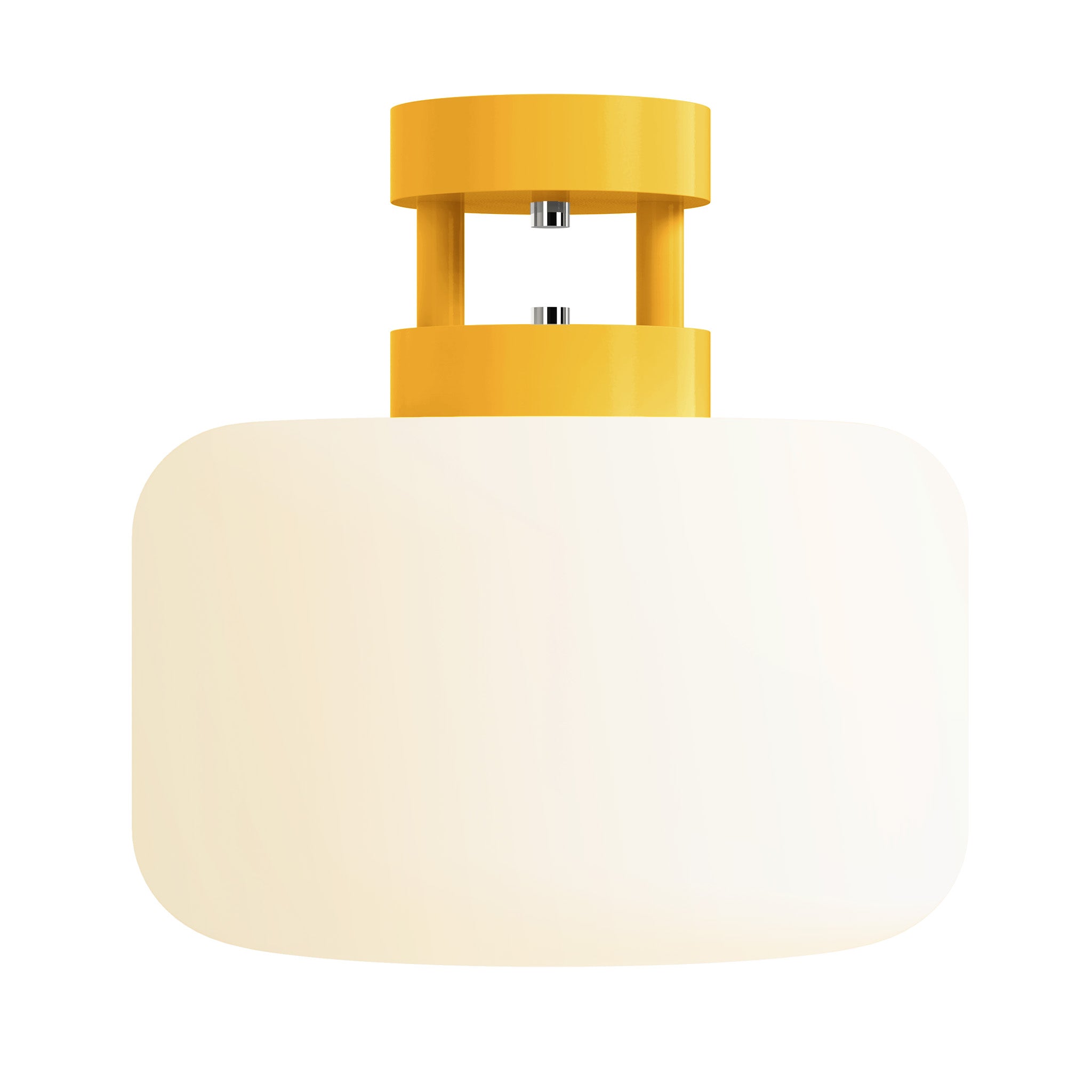 nickel and ochre maxo color flush mount dutton brown lighting