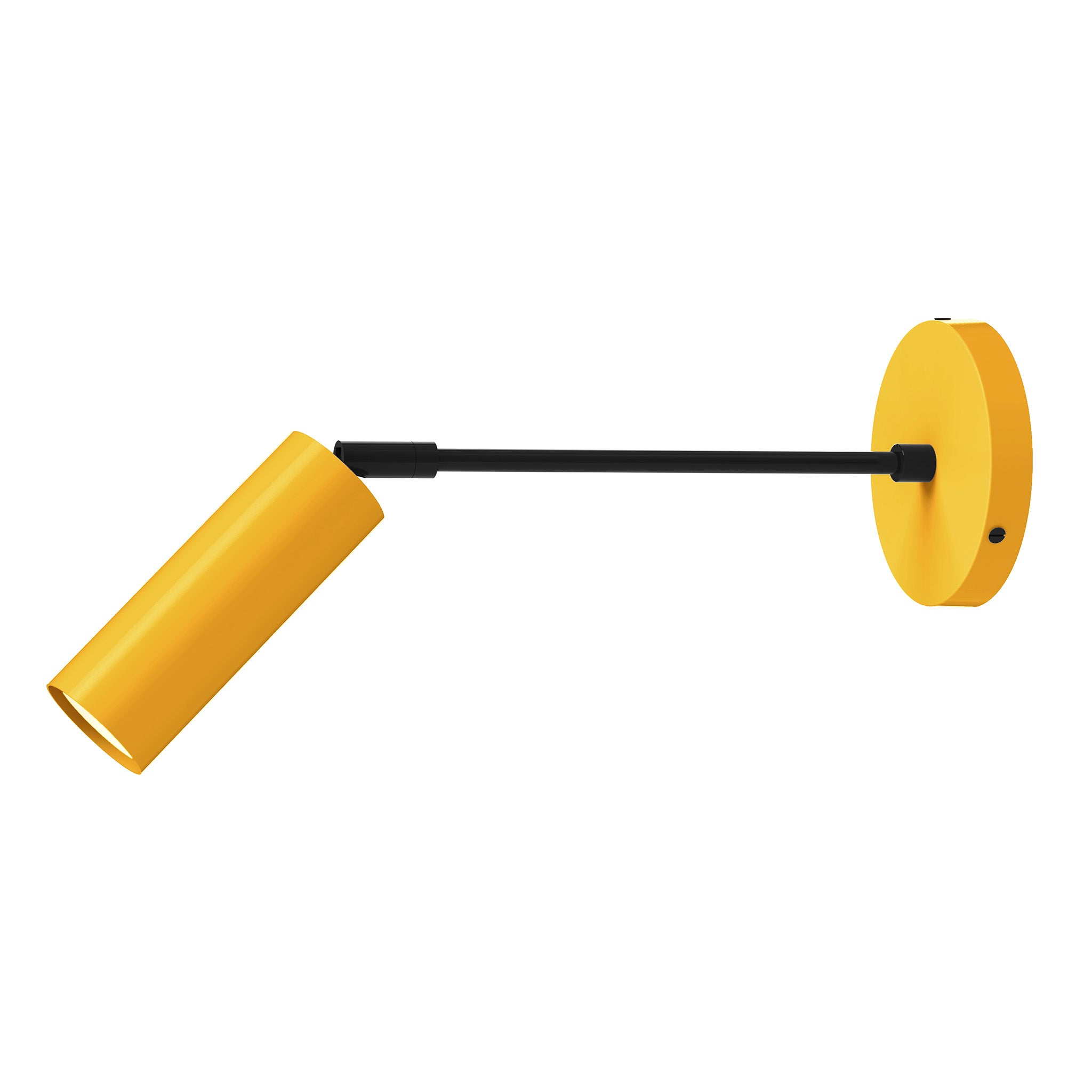 black ochre color reader sconce - 10" arm dutton brown lighting