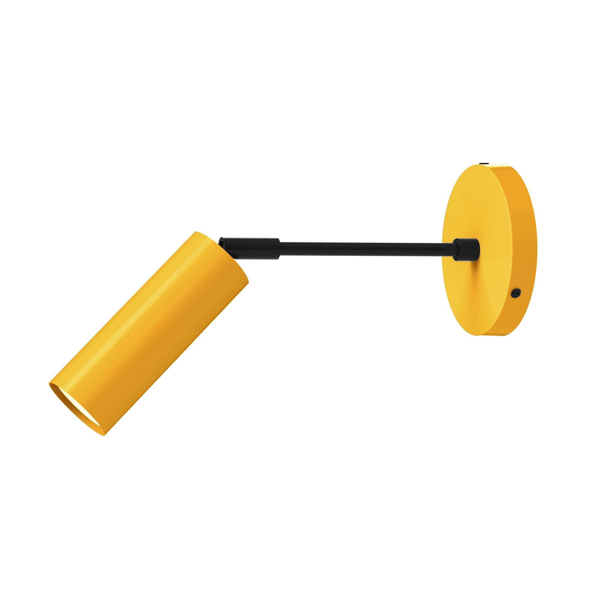black ochre color reader sconce - 6" arm dutton brown lighting