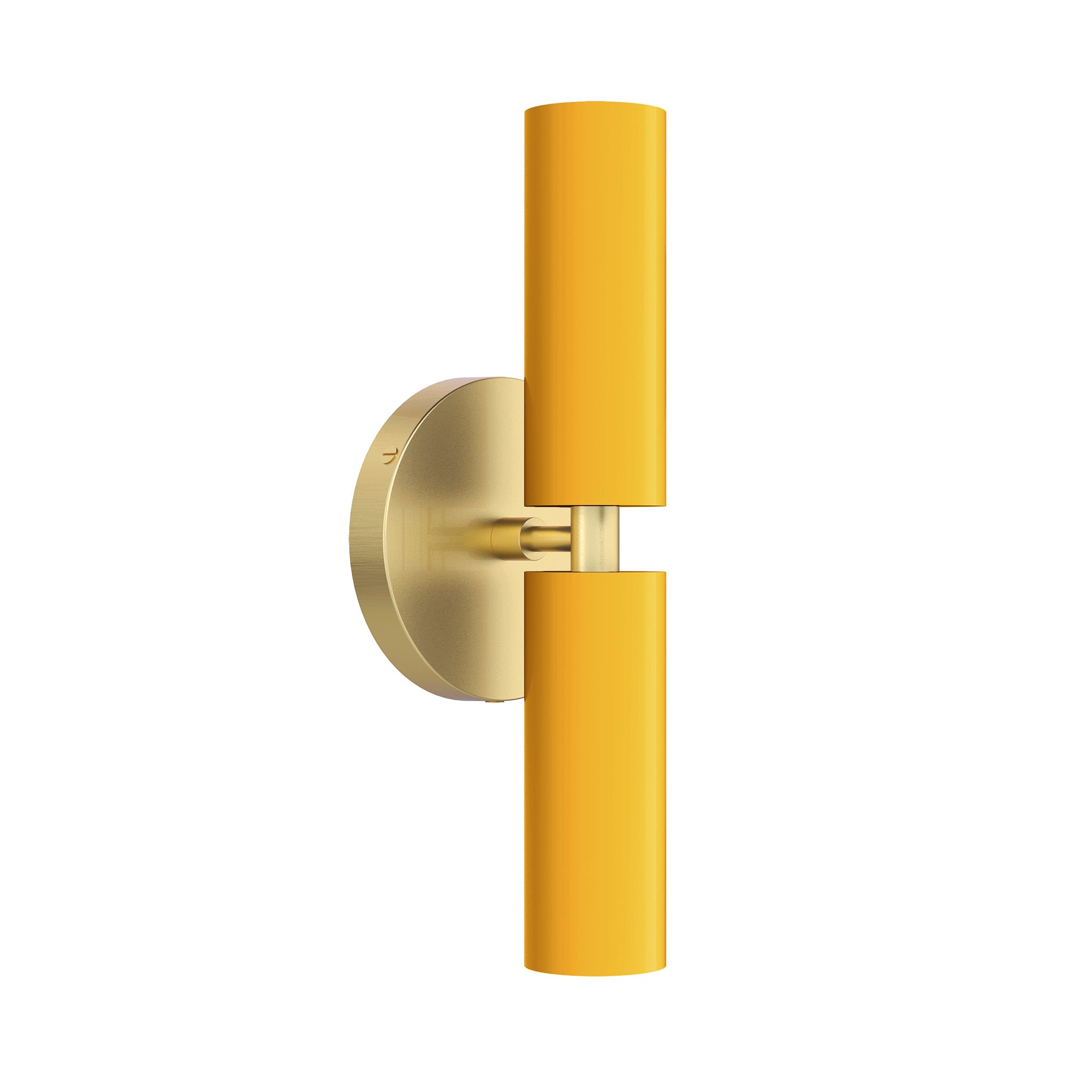 brass ochre color ruler sconce dutton brown lighting
