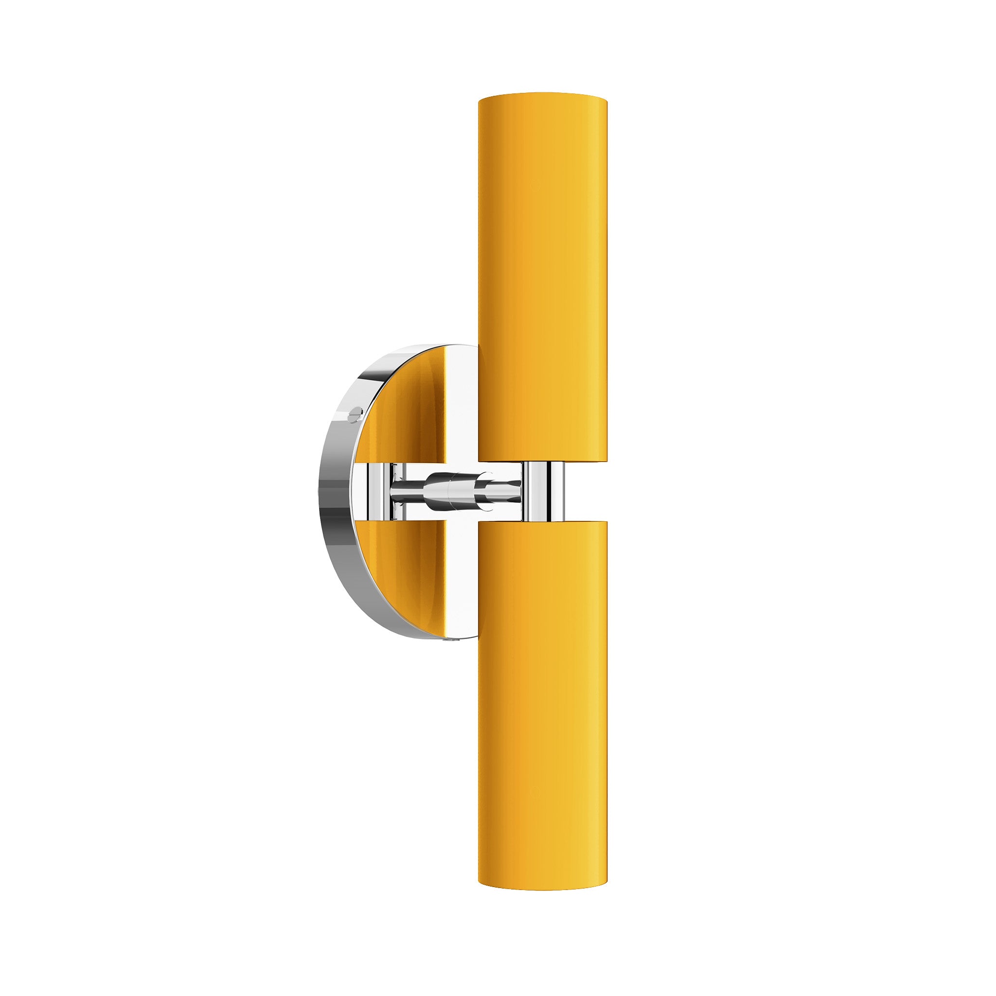 nickel ochre color ruler sconce dutton brown lighting