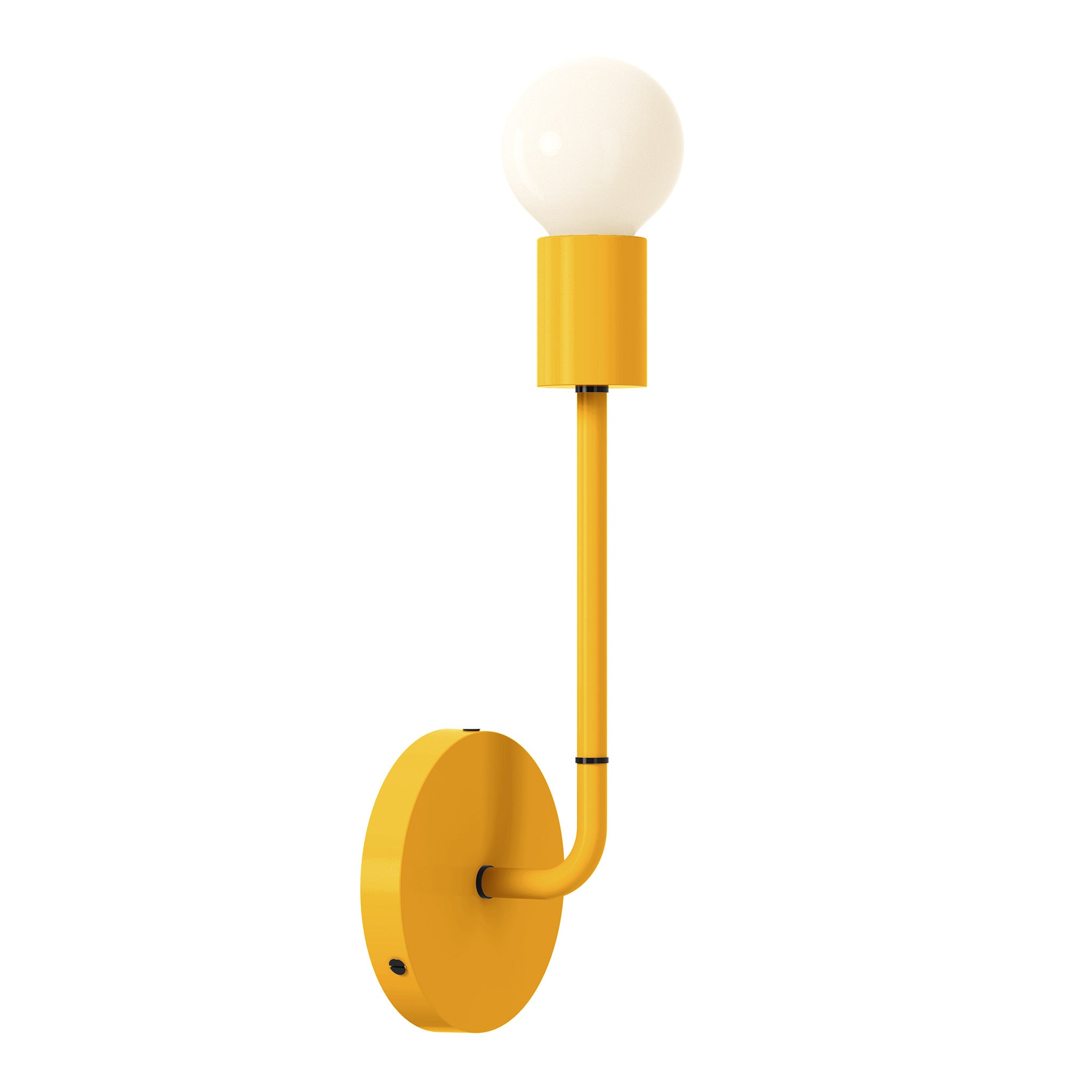 black ochre color tall snug sconce dutton brown lighting