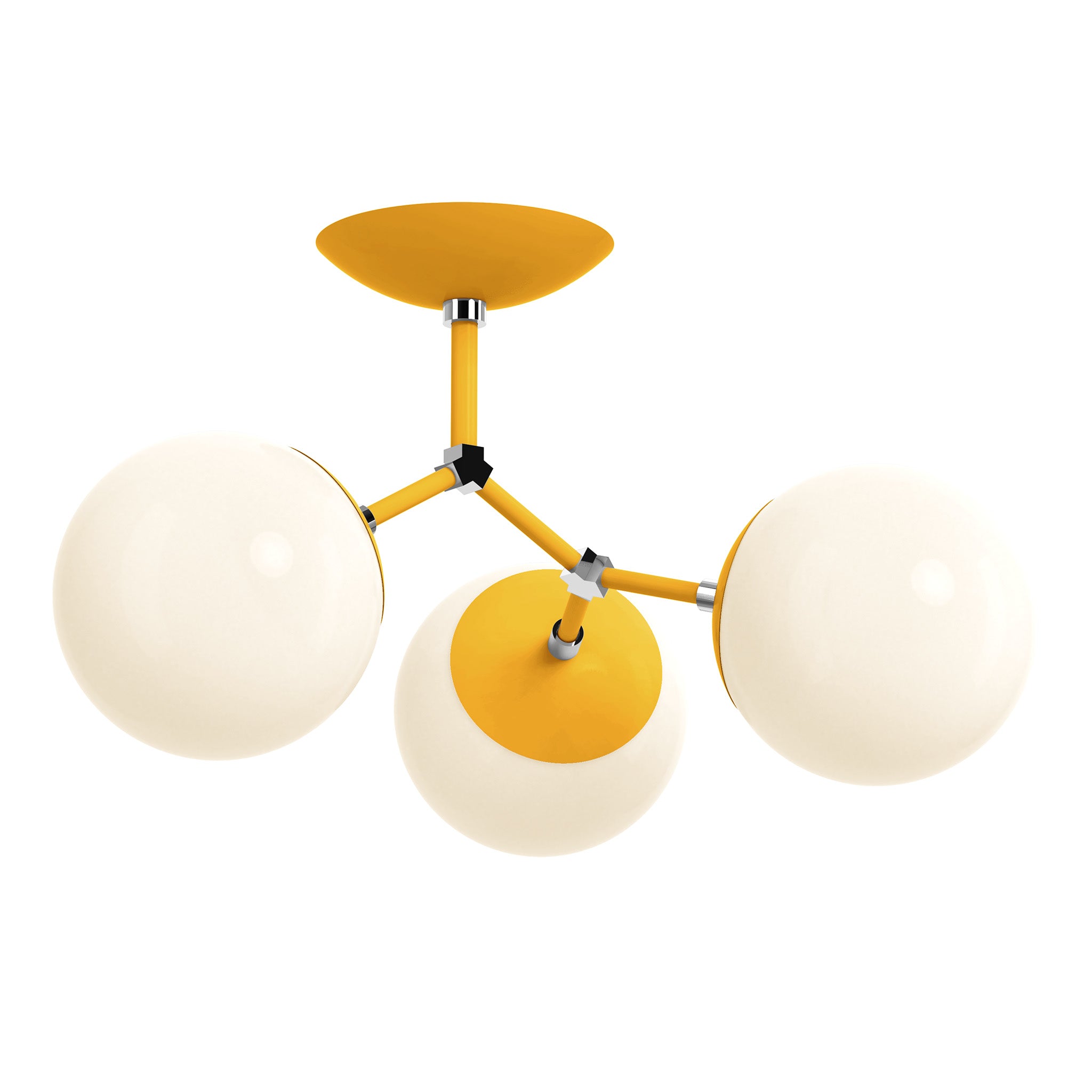 nickel ochre color supreme flush mount dutton brown lighting