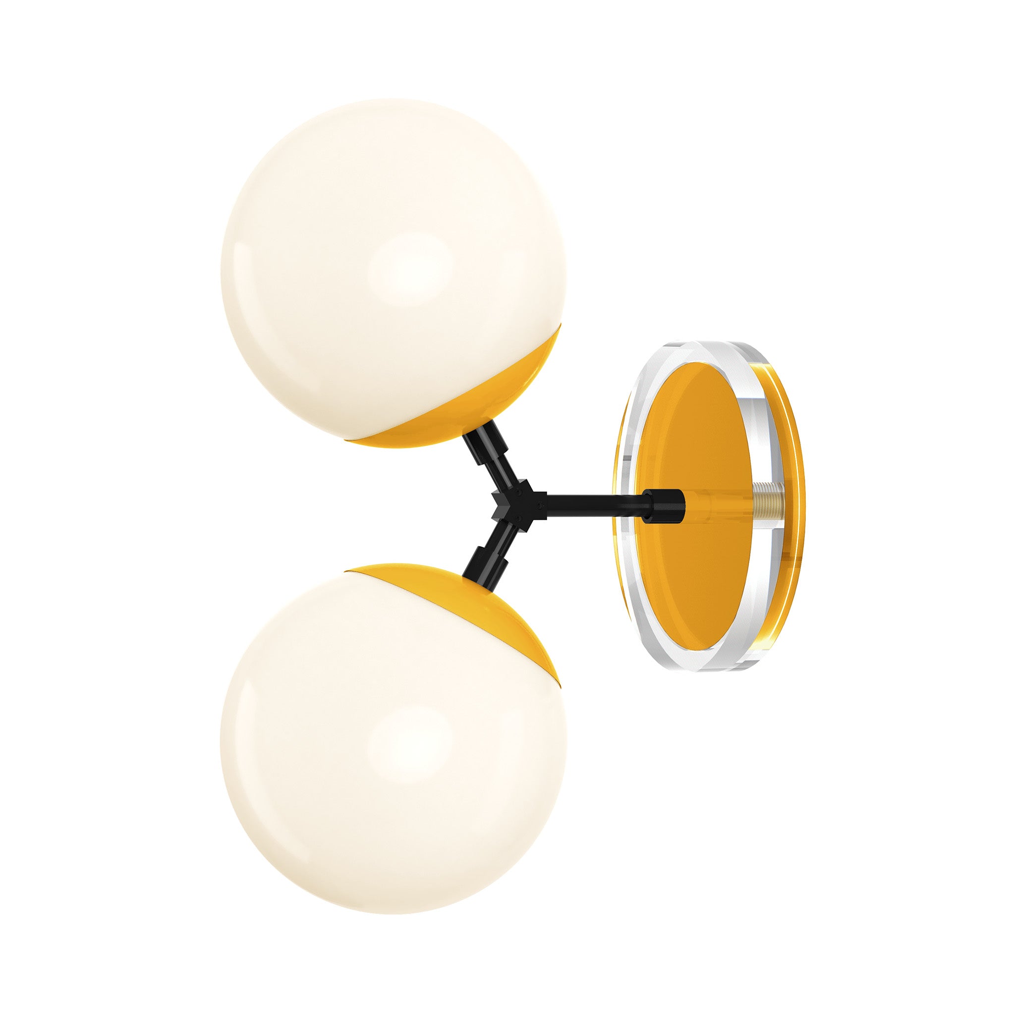 black ochre color visage sconce 6" dutton brown lighting