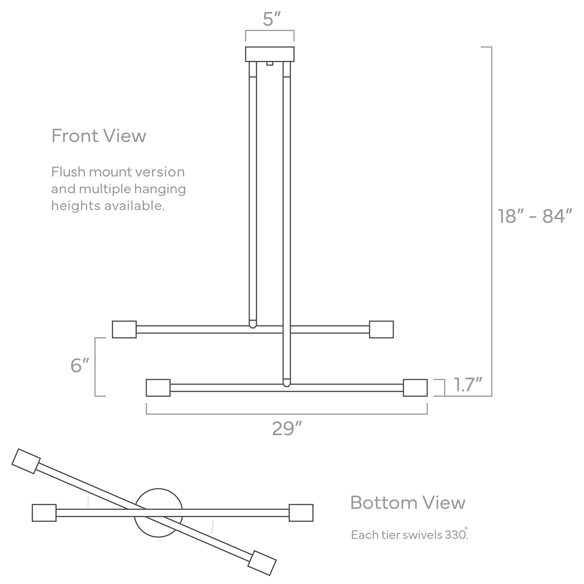 captain chandelier 29-inch ISO drawing, dutton brown lighting