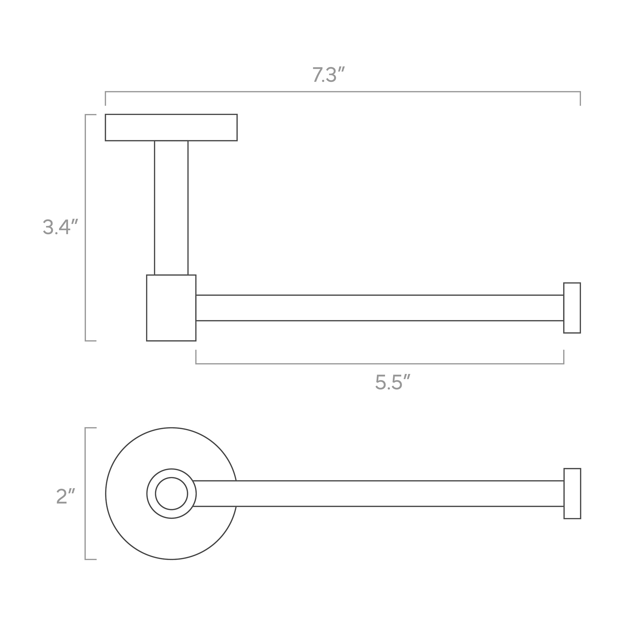 head tissue holder ISO drawing, dutton brown hardware.