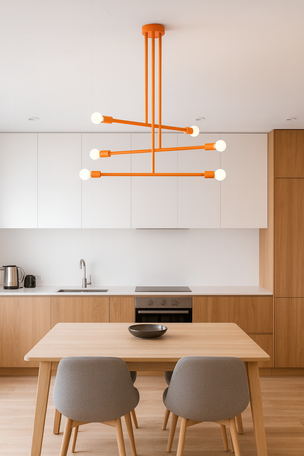color Commander chandelier 29" Dutton Brown lighting