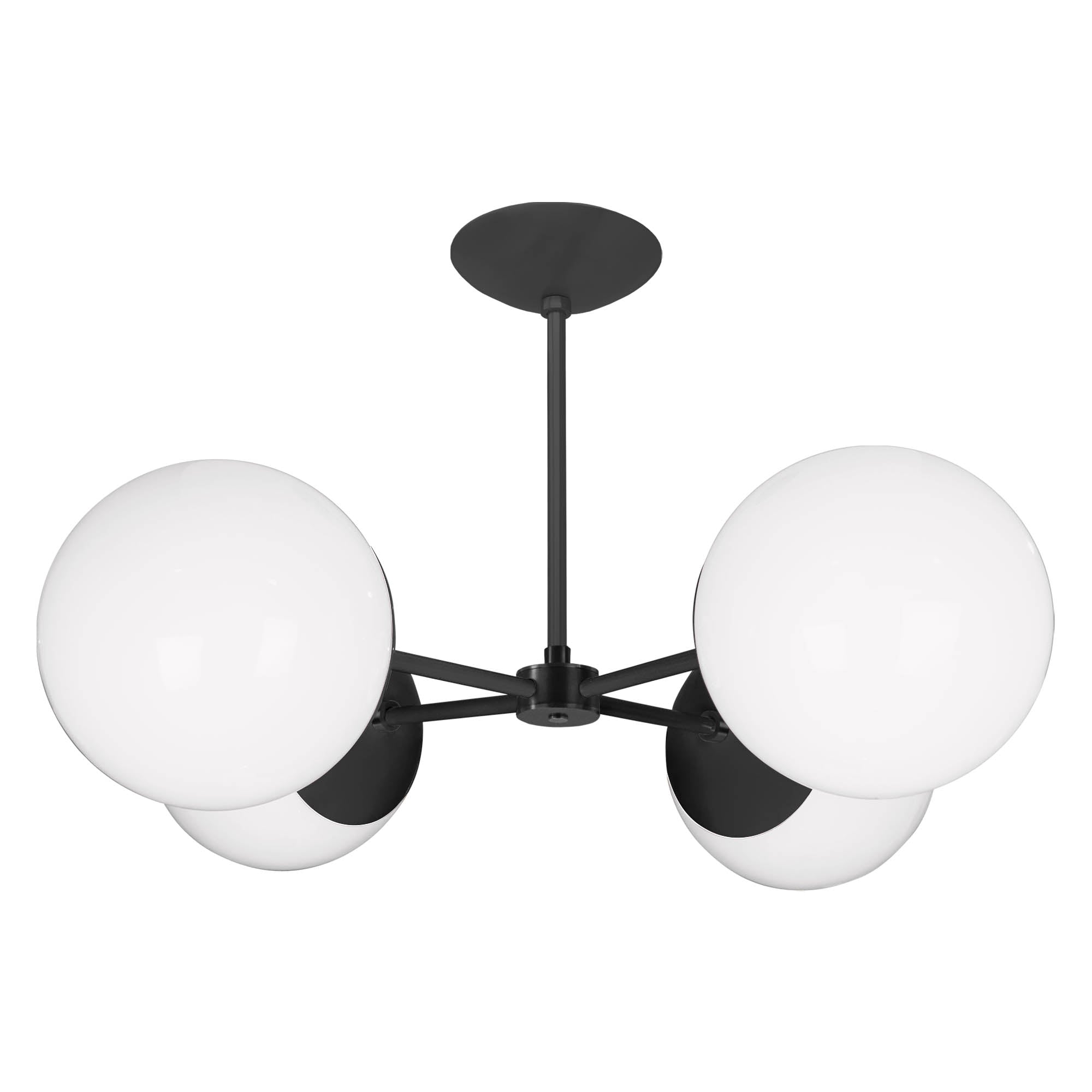 black Big Orbi chandelier Dutton Brown lighting