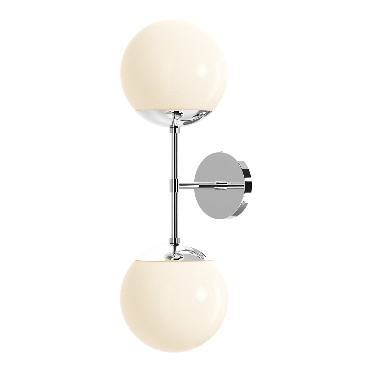 nickel cap double sconce 8" dutton brown lighting
